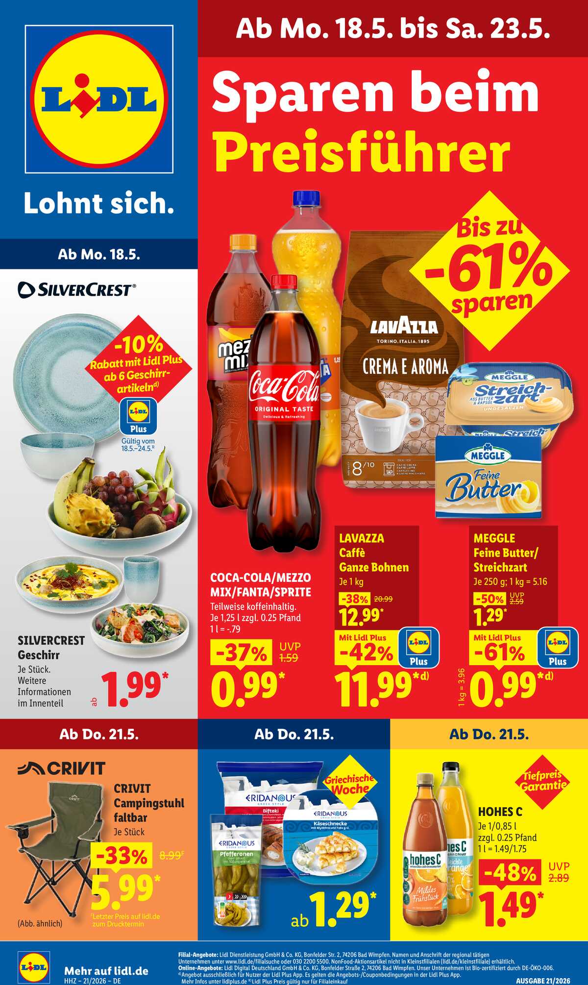 Leták Lidl Německo 18.5.-23.5.2026 strana 1