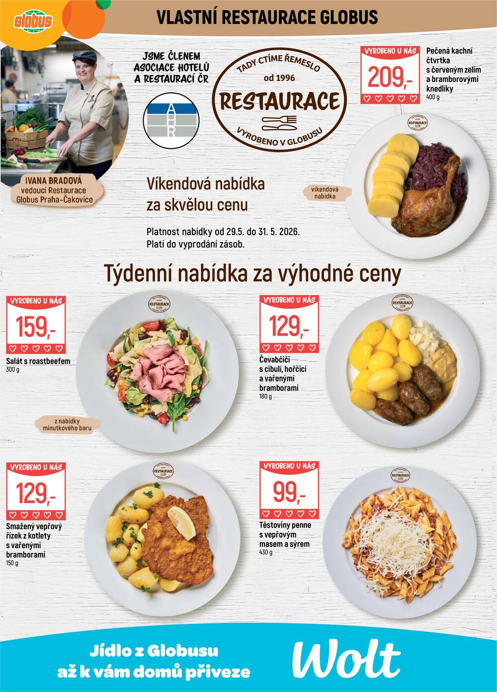 Akční leták Globus 27.5. - 2.6.2026 - Globus Praha - Čakovice