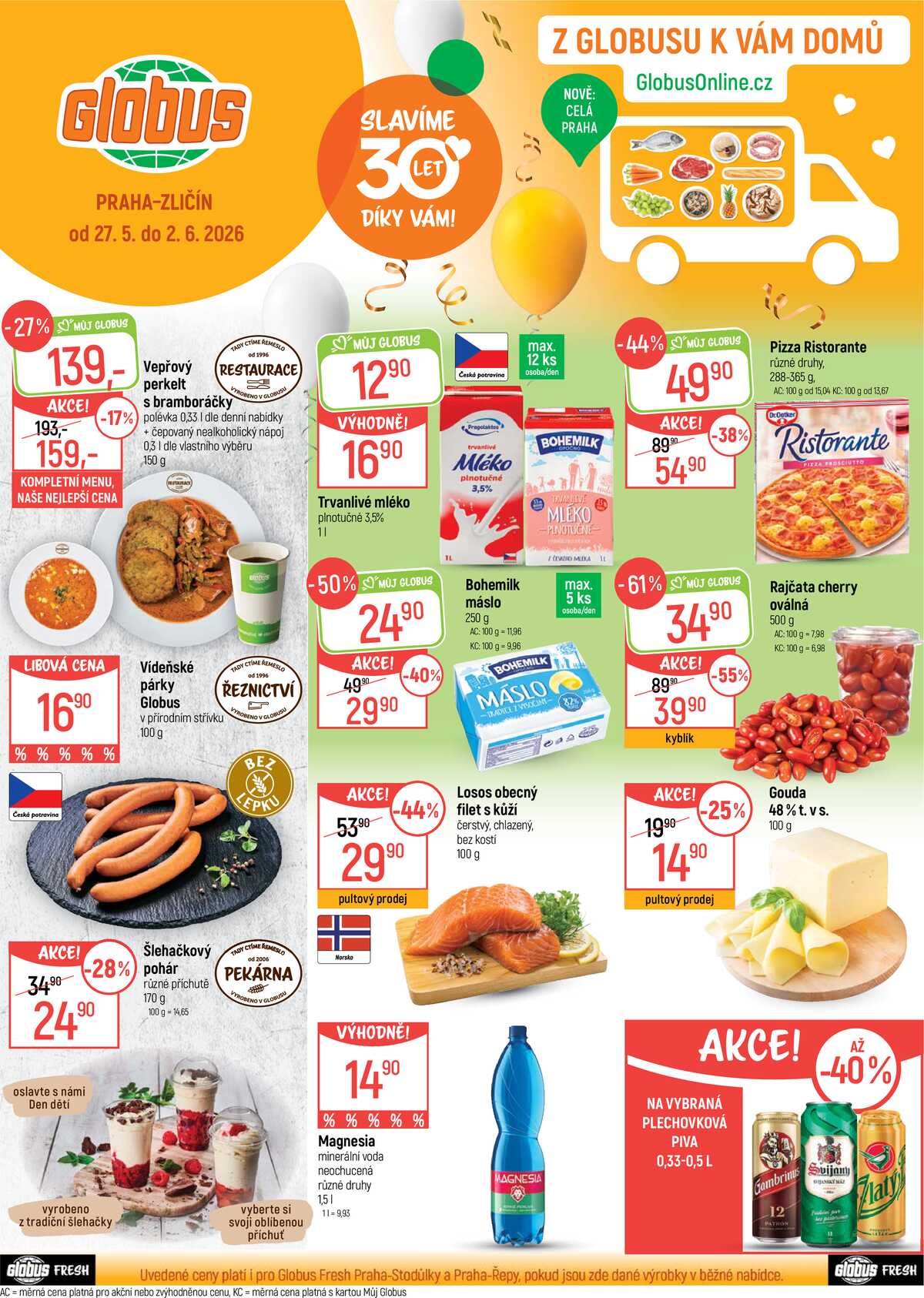 Akční leták Globus 27.5. - 2.6.2026 - Globus Praha - Zličín strana 1
