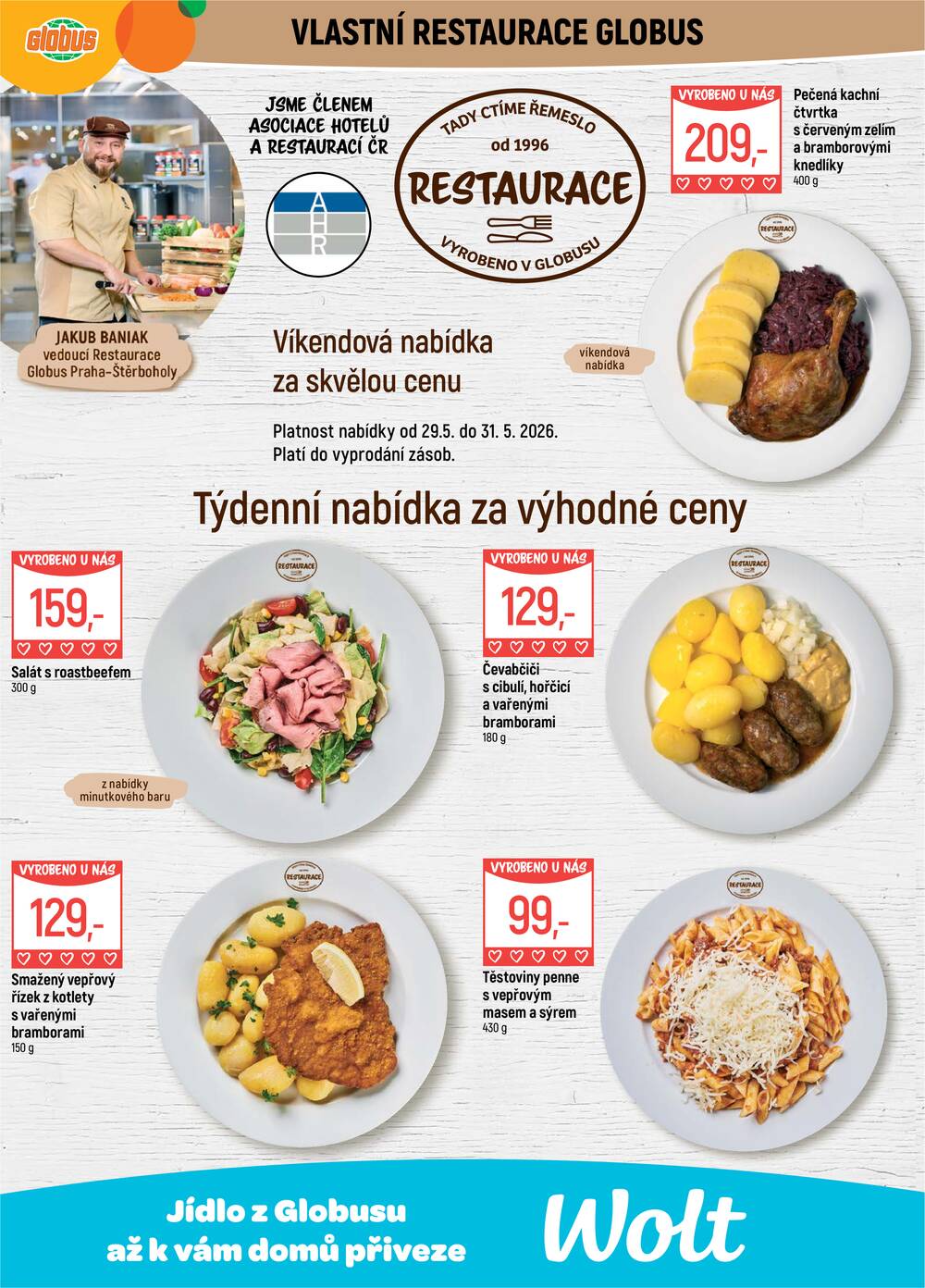 Akční leták Globus 27.5. - 2.6.2026 - Globus Praha - Štěrboholy