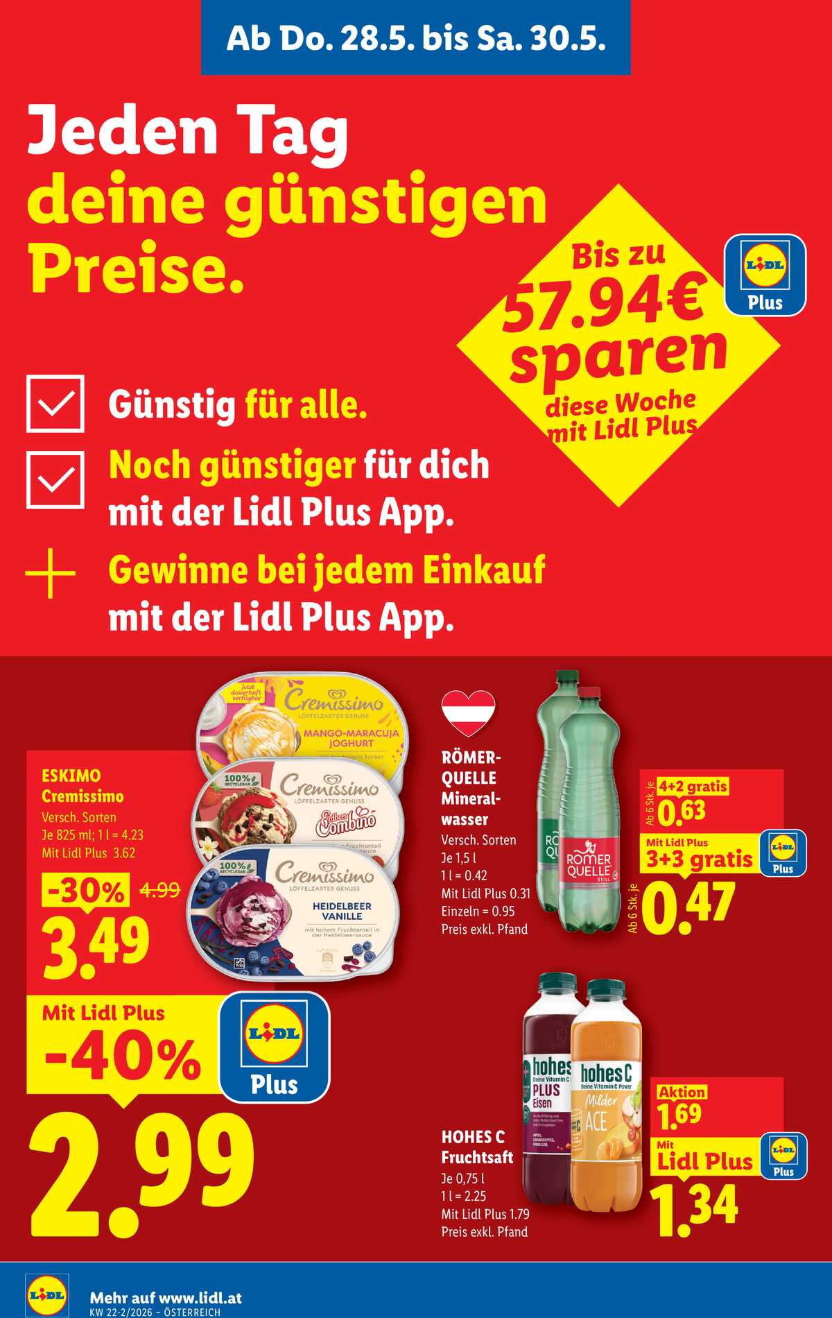Leták Lidl Rakousko 28.5.-2.6.2026 strana 2