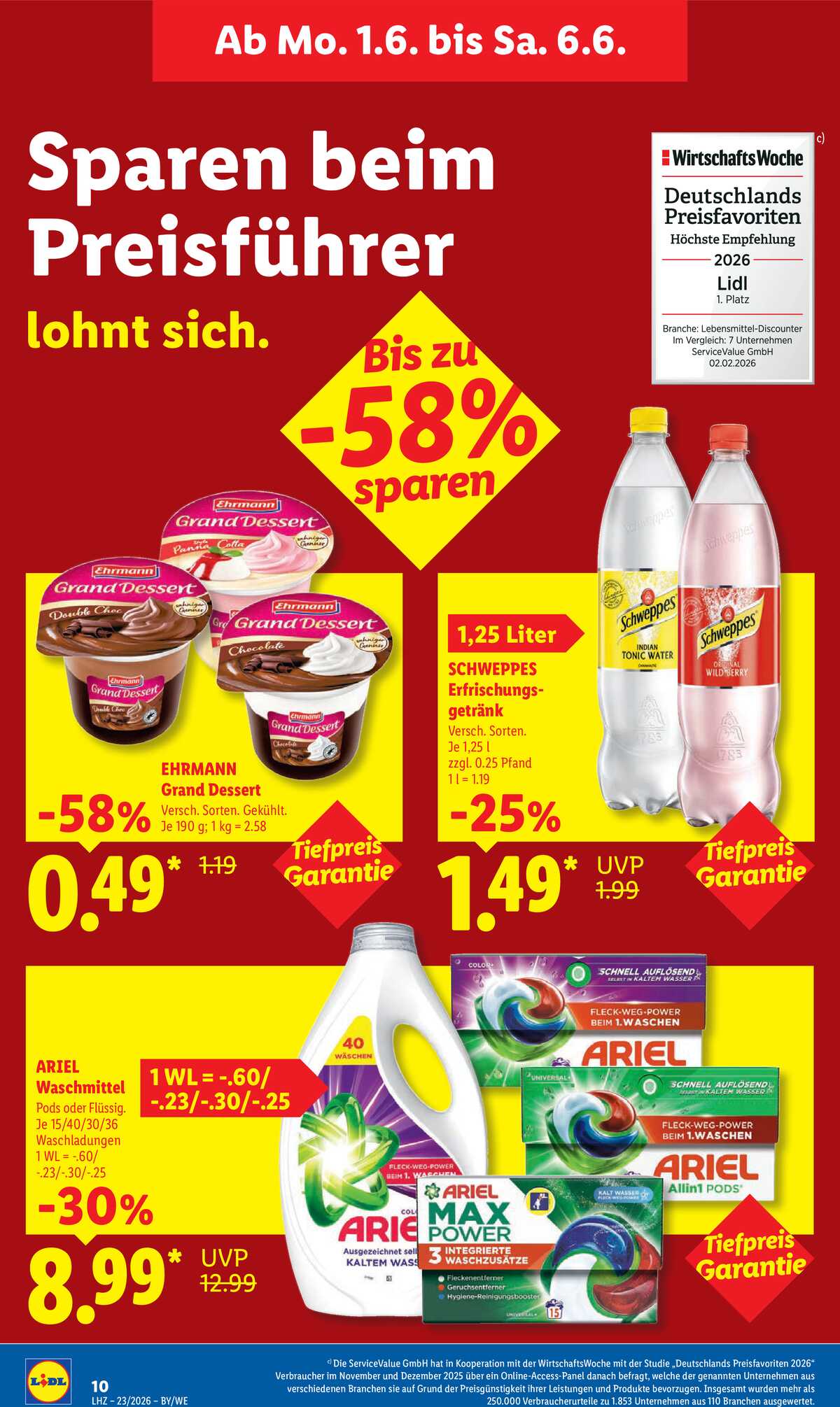 Leták Lidl Německo 1.6.-6.6.2026 strana 16