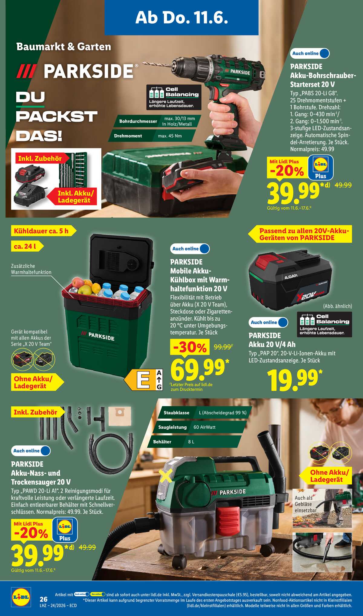 Leták Lidl Německo 8.6.-13.6.2026 strana 20