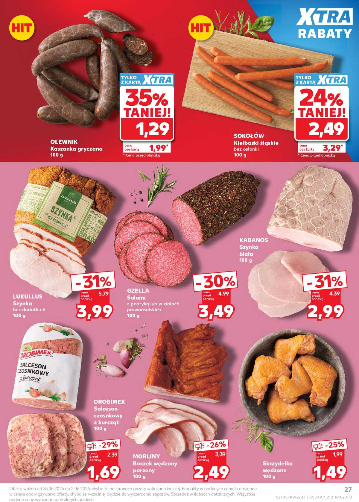 Leták Kaufland Polsko 28.5.-2.6.2026 - Noviny týdne strana 27