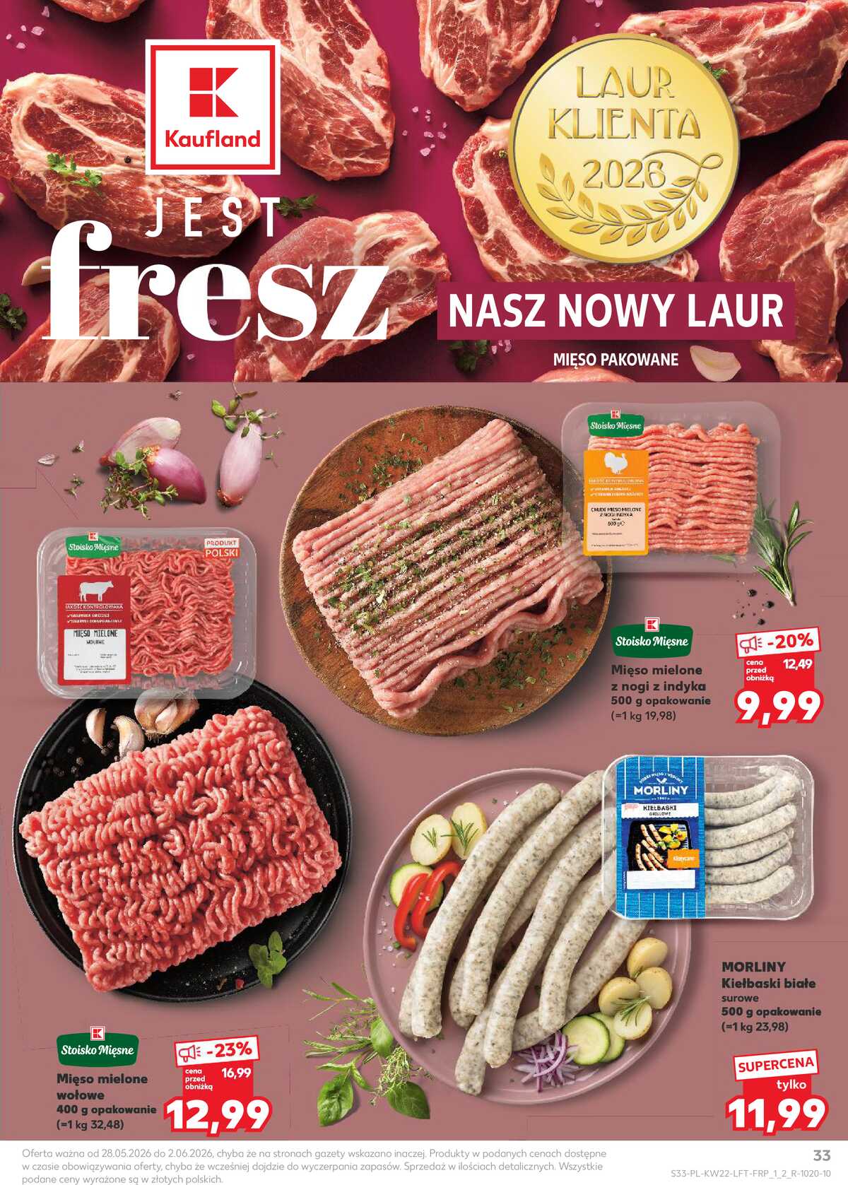 Leták Kaufland Polsko 28.5.-2.6.2026 - Noviny týdne strana 33
