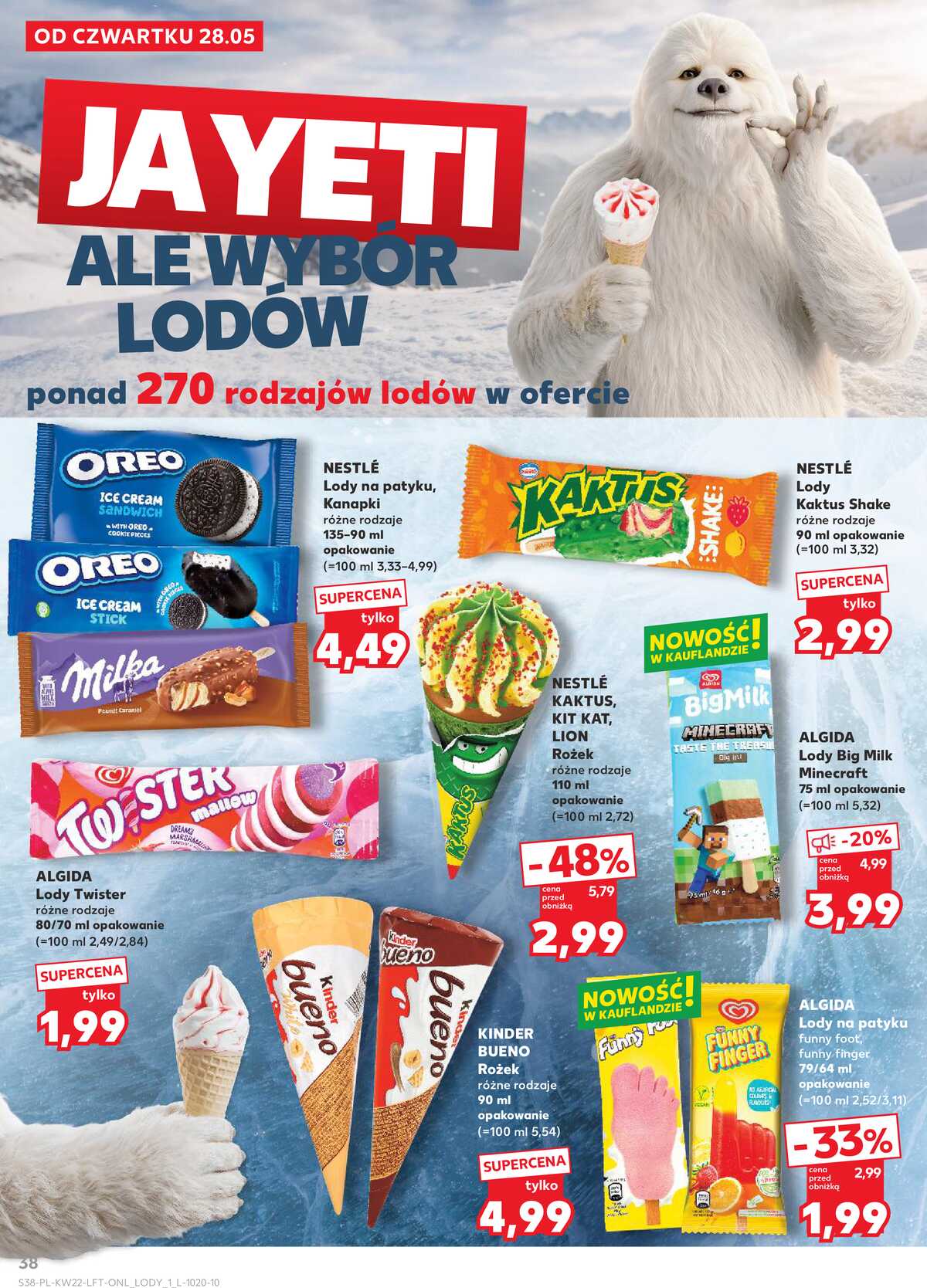 Leták Kaufland Polsko 28.5.-2.6.2026 - Noviny týdne strana 38