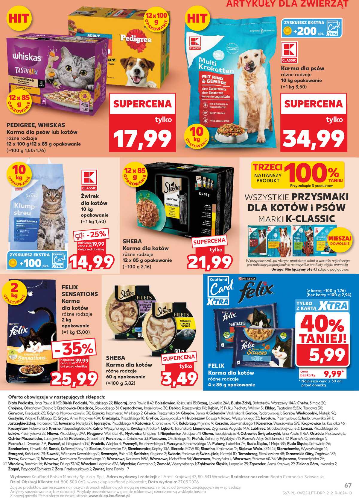 Leták Kaufland Polsko 28.5.-2.6.2026 - Noviny týdne strana 67