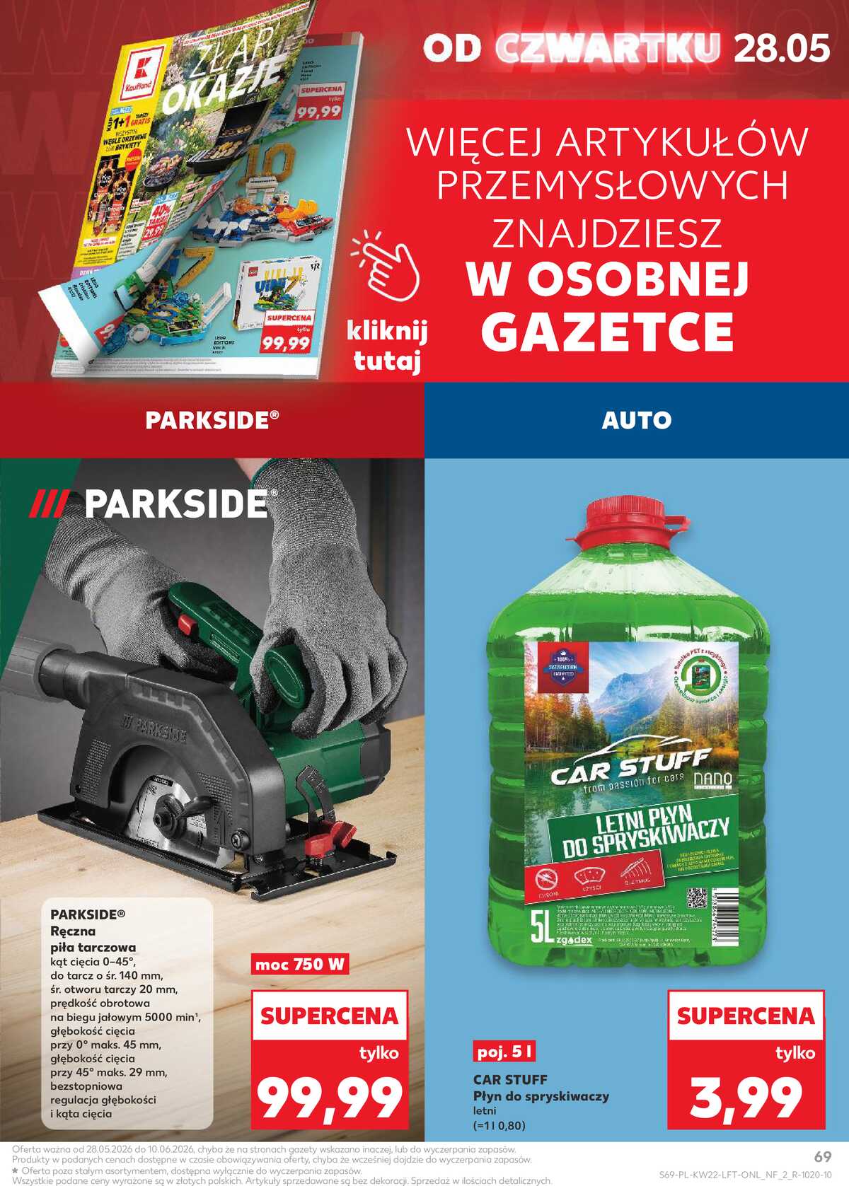 Leták Kaufland Polsko 28.5.-2.6.2026 - Noviny týdne strana 69