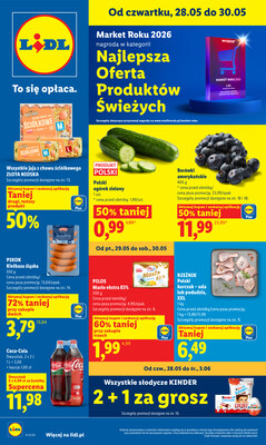 Leták Lidl Polsko 28.5.-30.5.2026 - Zpravodaj platný od 28.05 do 30.05