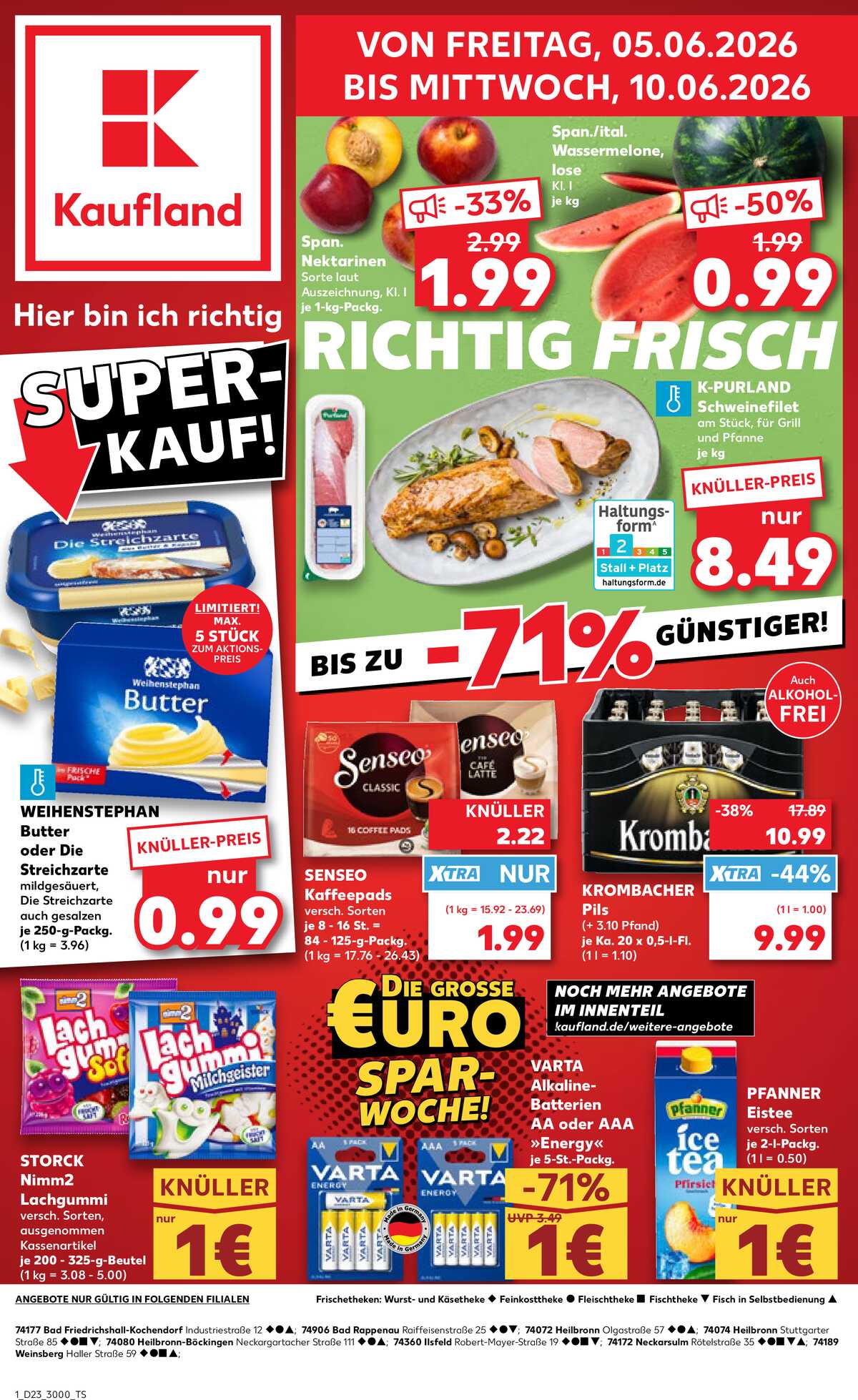 Leták Kaufland Německo 4.6.-10.6.2026 strana 1