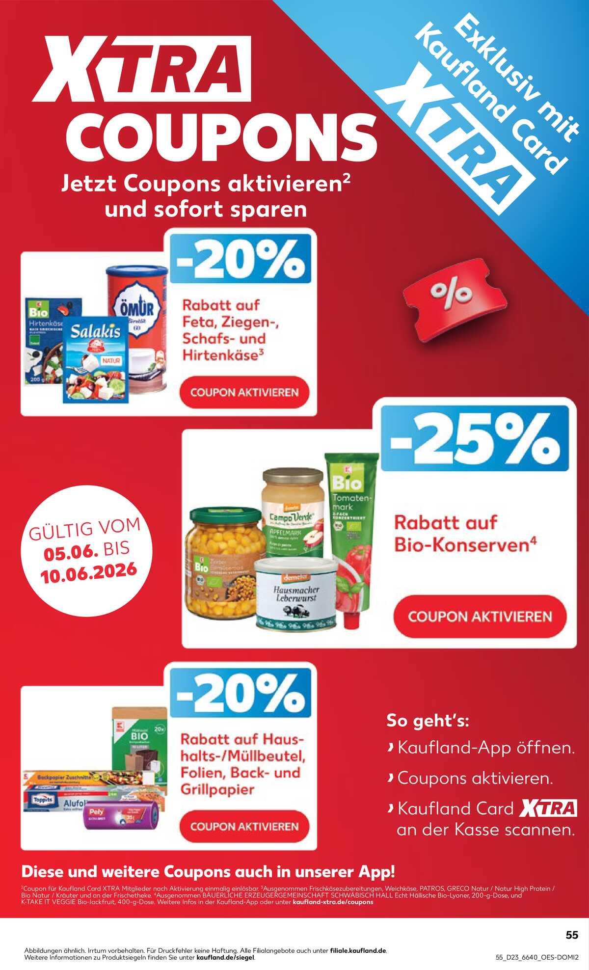 Leták Kaufland Německo 4.6.-10.6.2026 strana 55