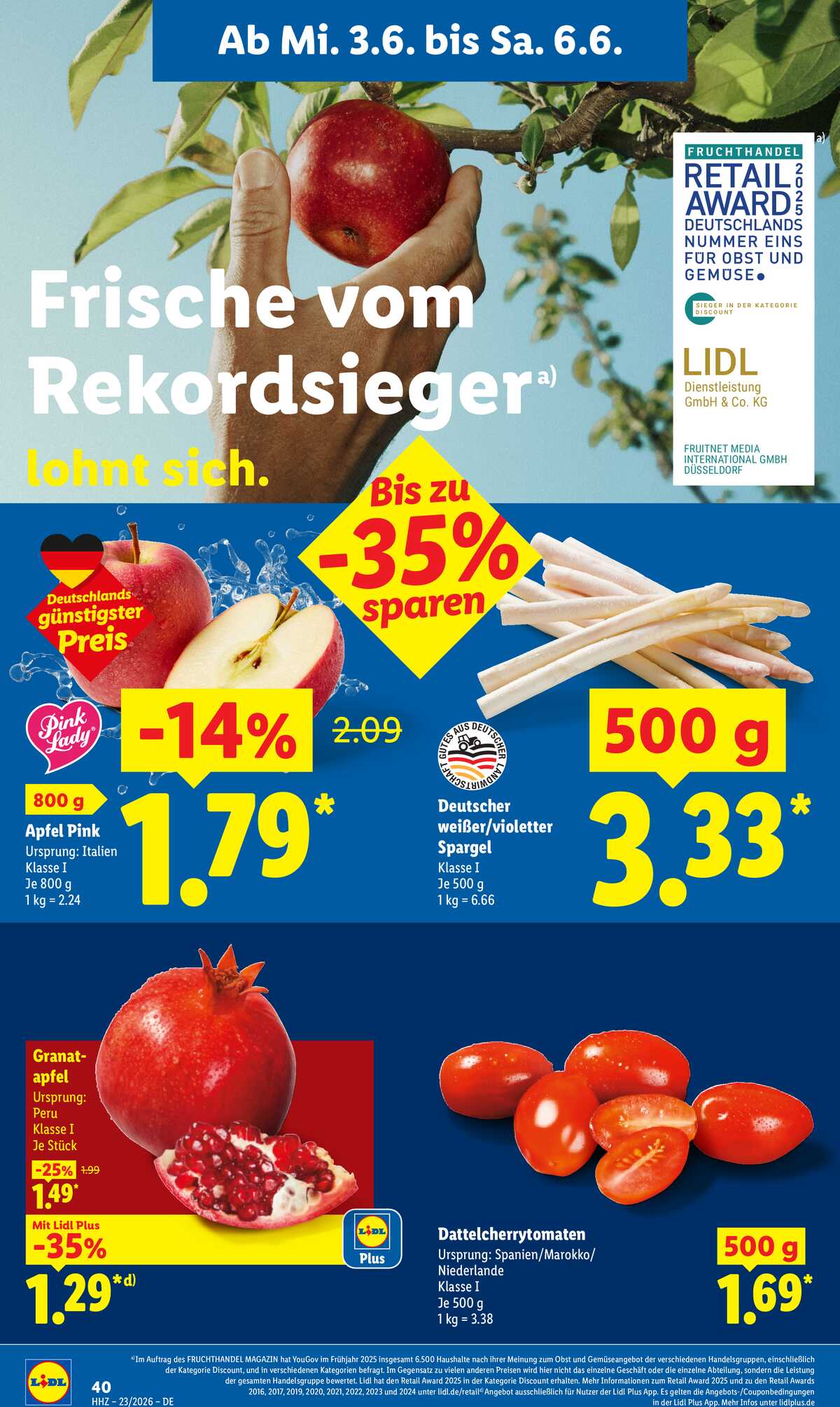 Leták Lidl Německo 1.6.-6.6.2026 strana 62