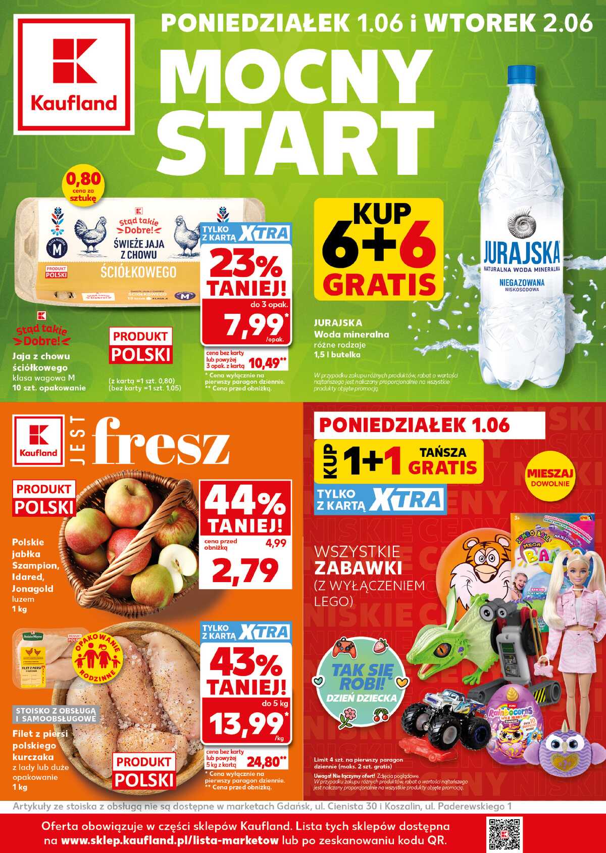 Leták Kaufland Polsko 1.6.-2.6.2026 - Silný start strana 1