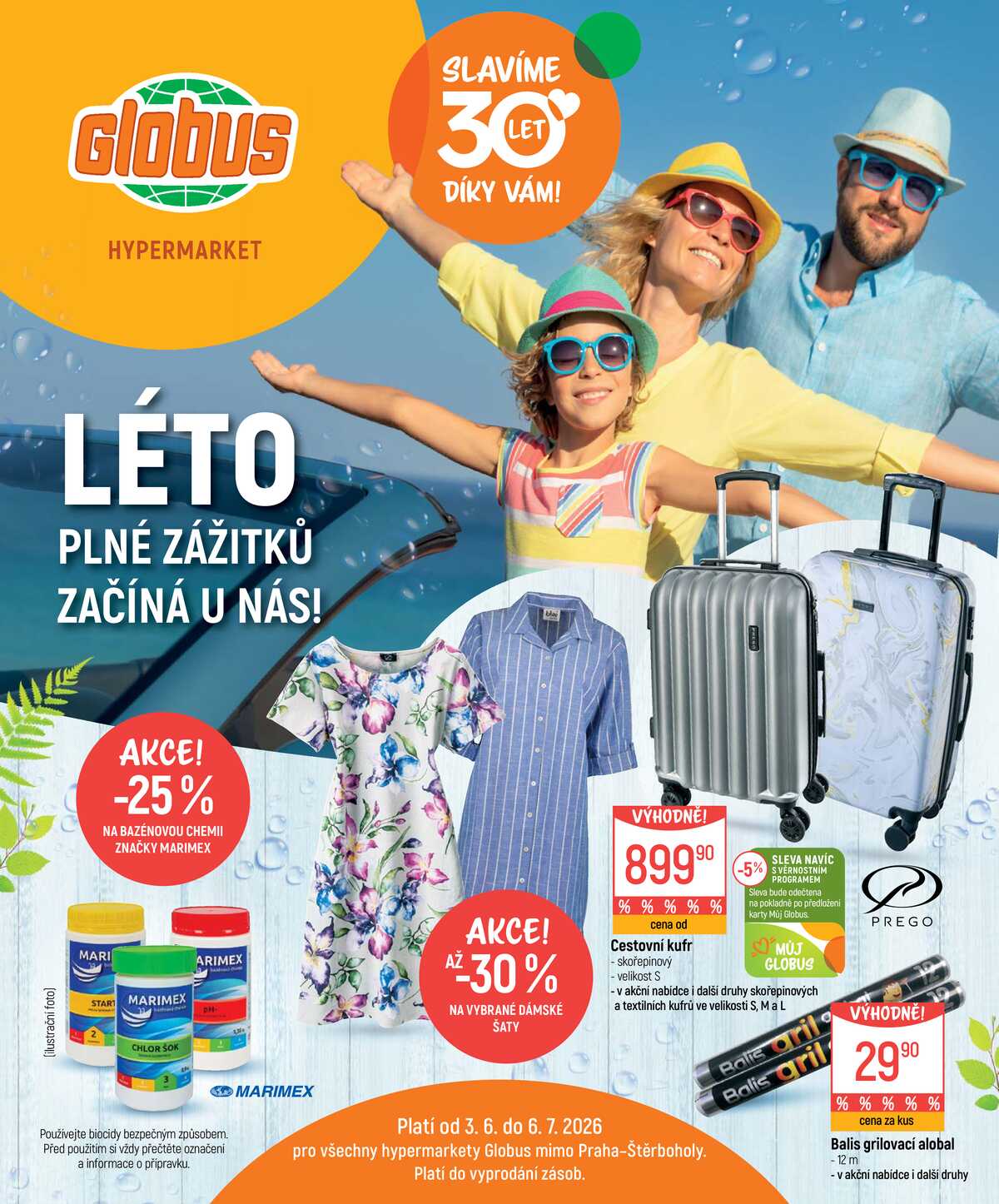 Akční leták Globus 3.6. - 6.7.2026 - Globus Praha - Zličín strana 1