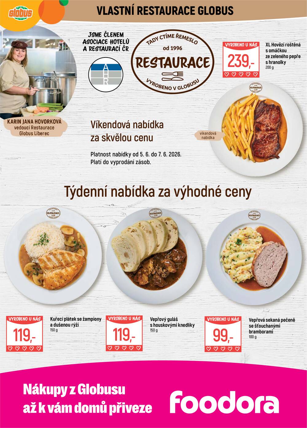 Akční leták Globus 3.6. - 9.6.2026 - Globus Liberec