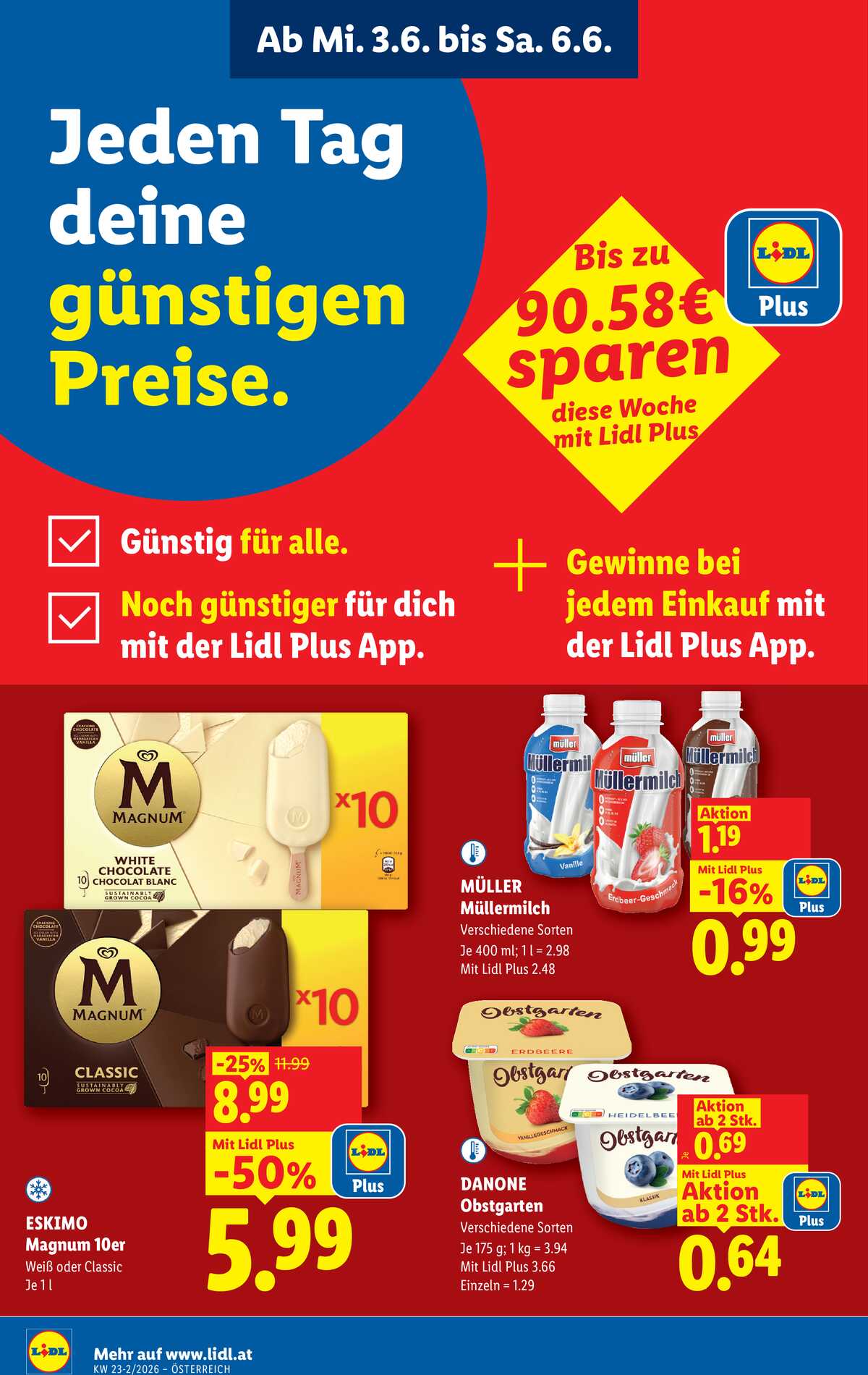 Leták Lidl Rakousko 3.6.-10.6.2026 strana 4