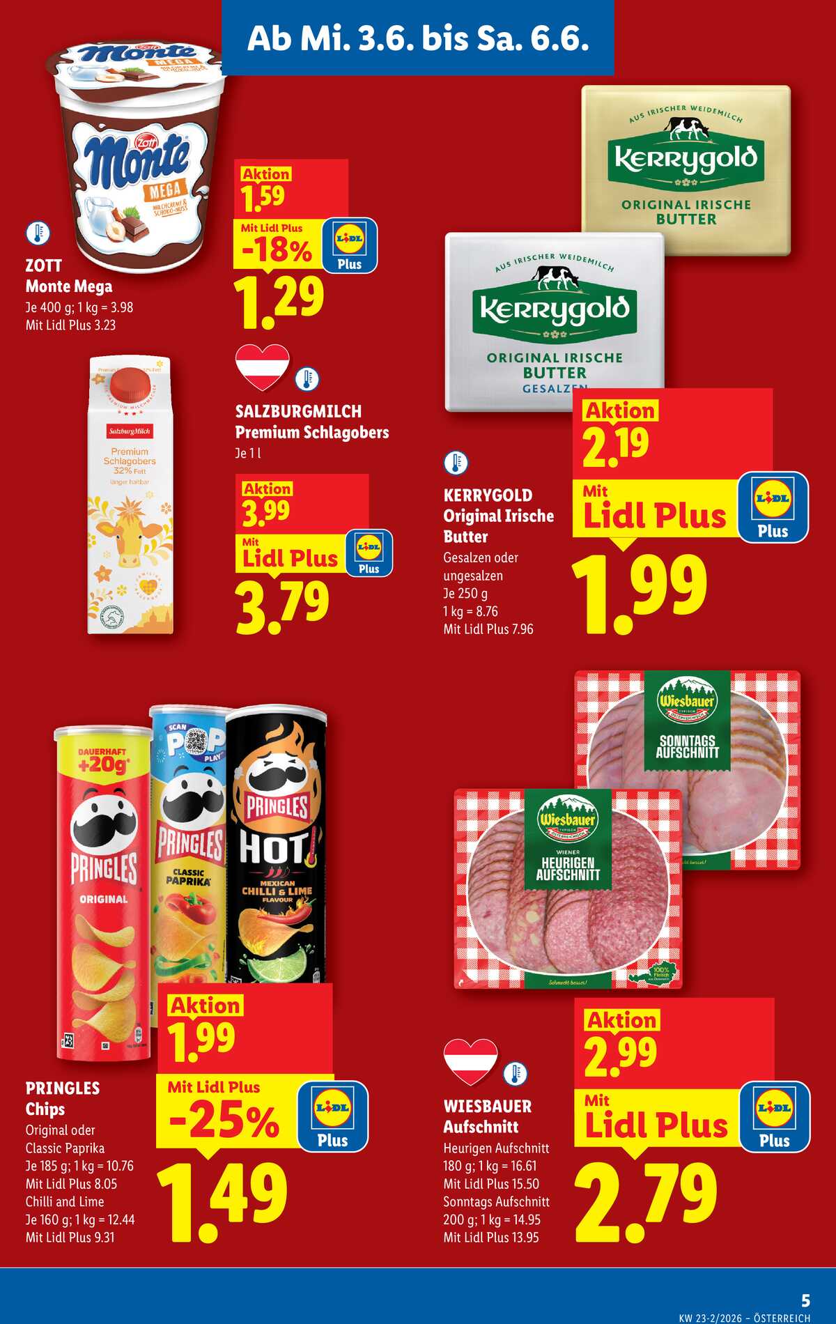 Leták Lidl Rakousko 3.6.-10.6.2026 strana 5