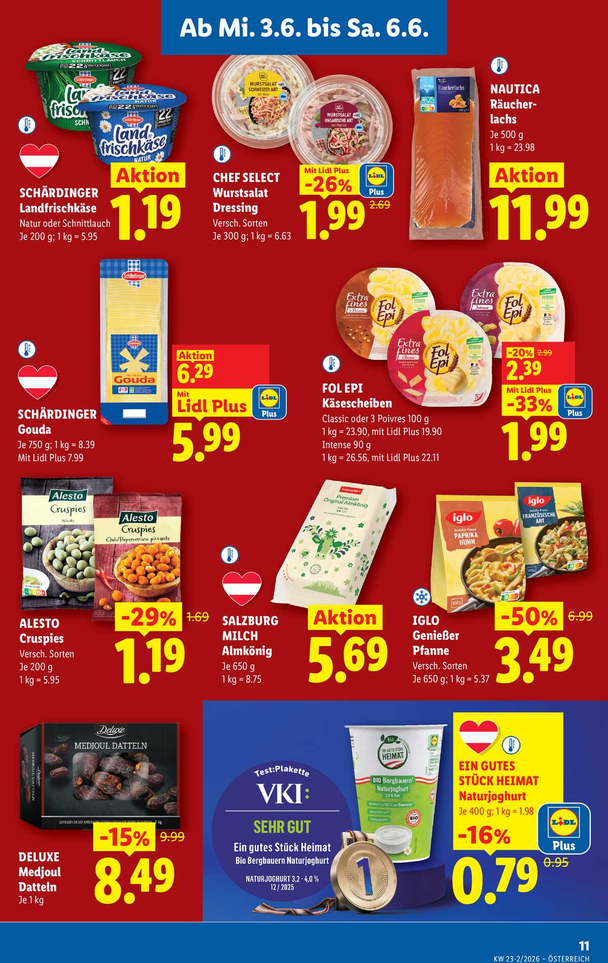 Leták Lidl Rakousko 3.6.-10.6.2026 strana 13