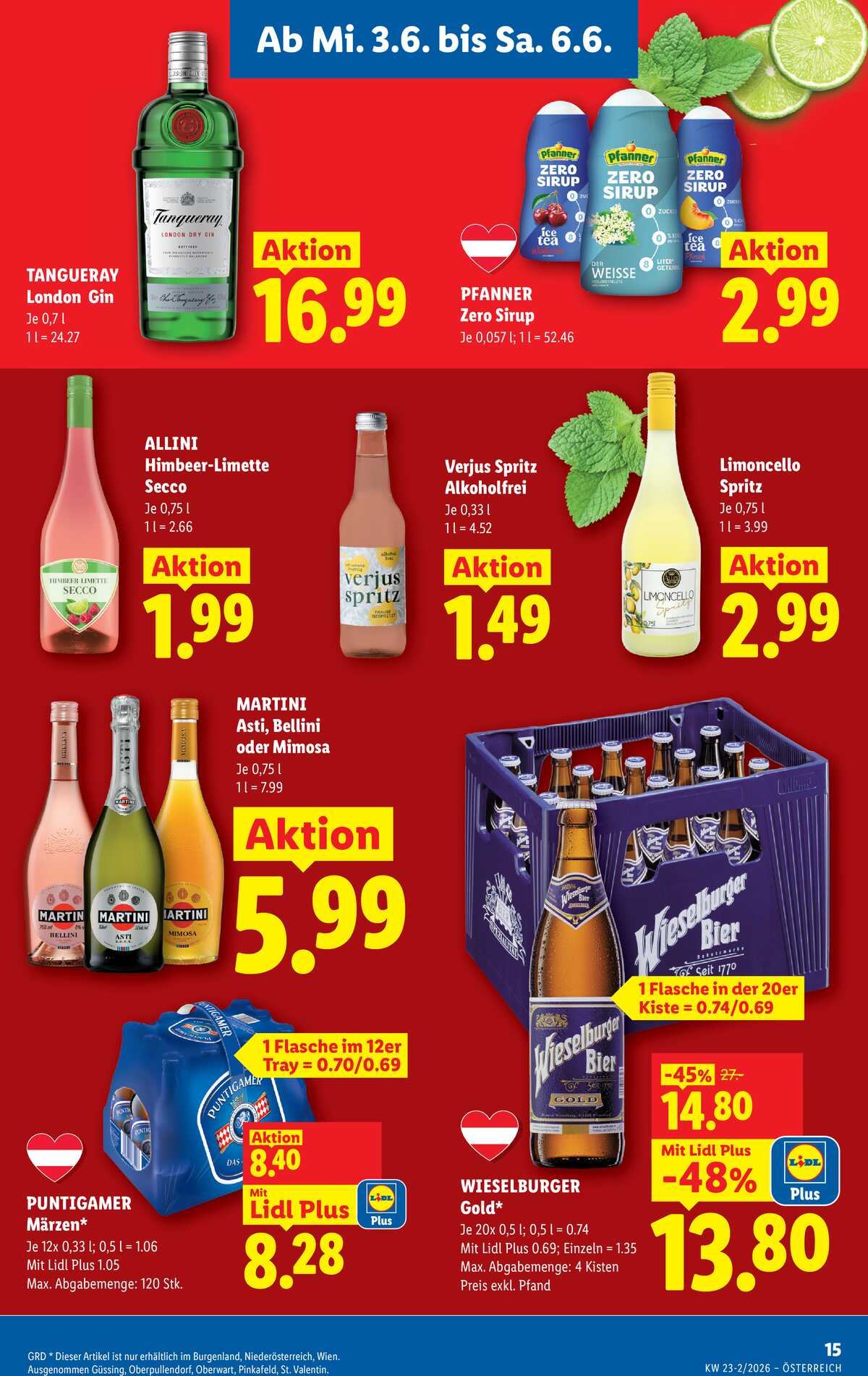Leták Lidl Rakousko 3.6.-10.6.2026 strana 17