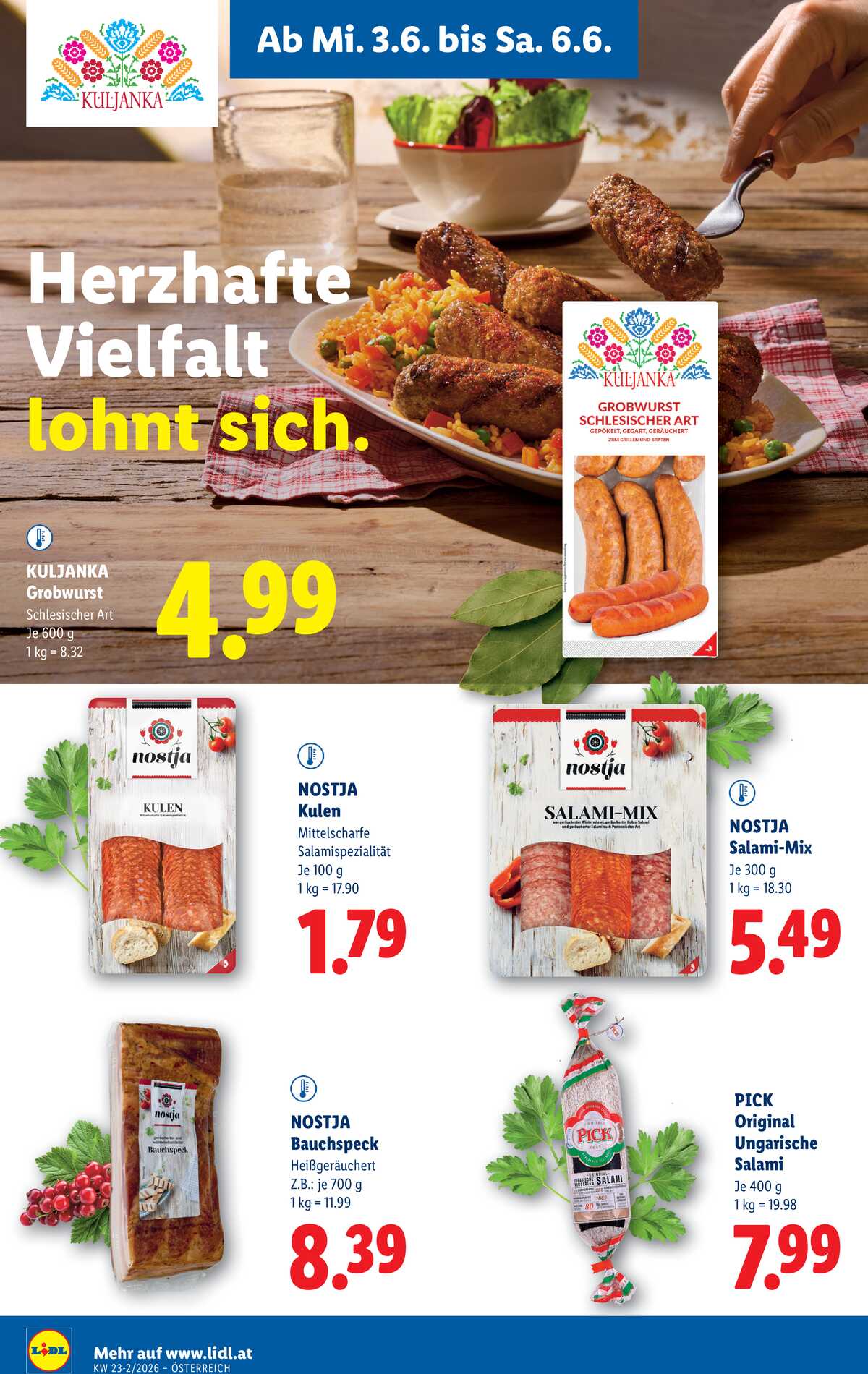 Leták Lidl Rakousko 3.6.-10.6.2026 strana 18