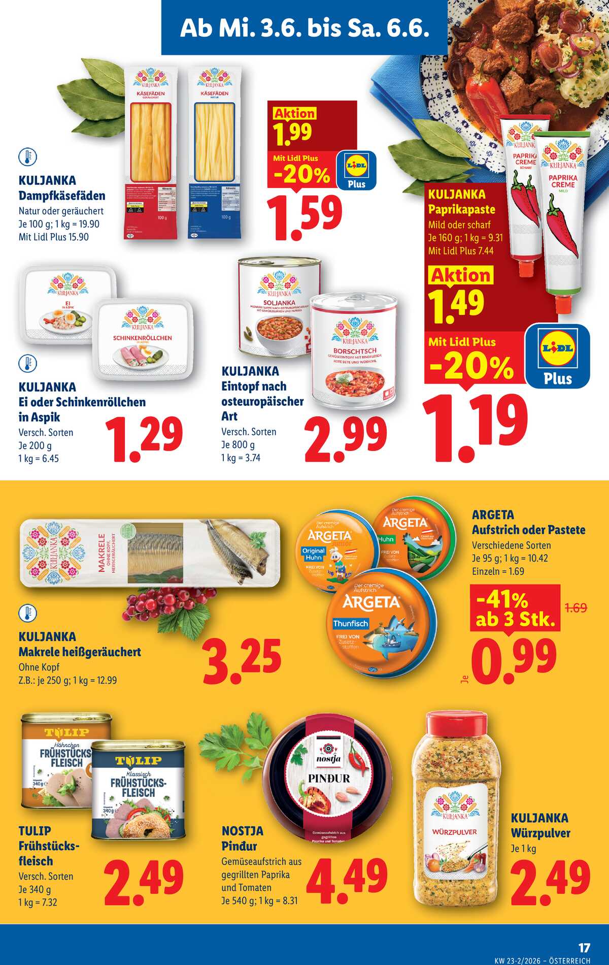 Leták Lidl Rakousko 3.6.-10.6.2026 strana 19