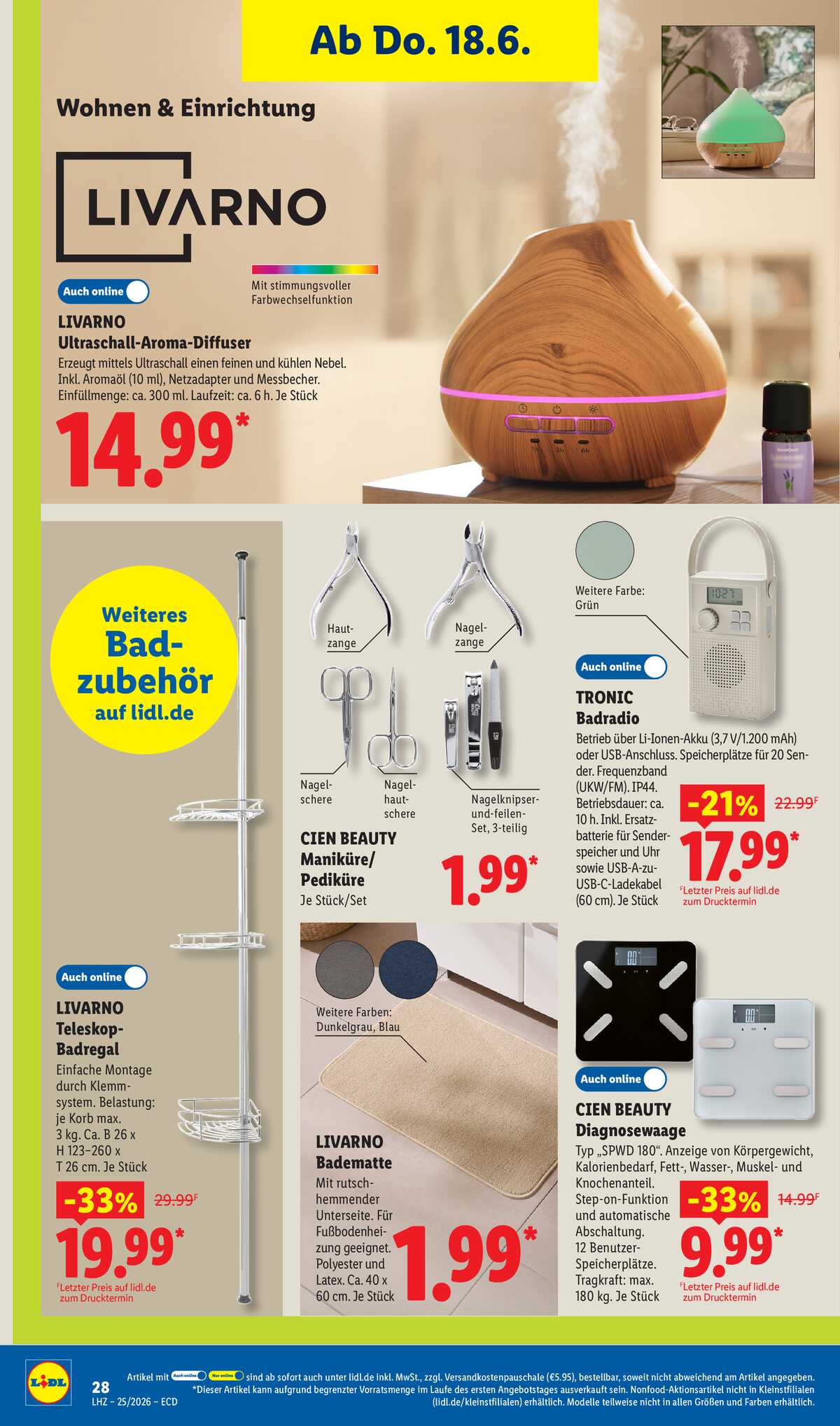 Leták Lidl Německo 15.6.-20.6.2026 strana 20