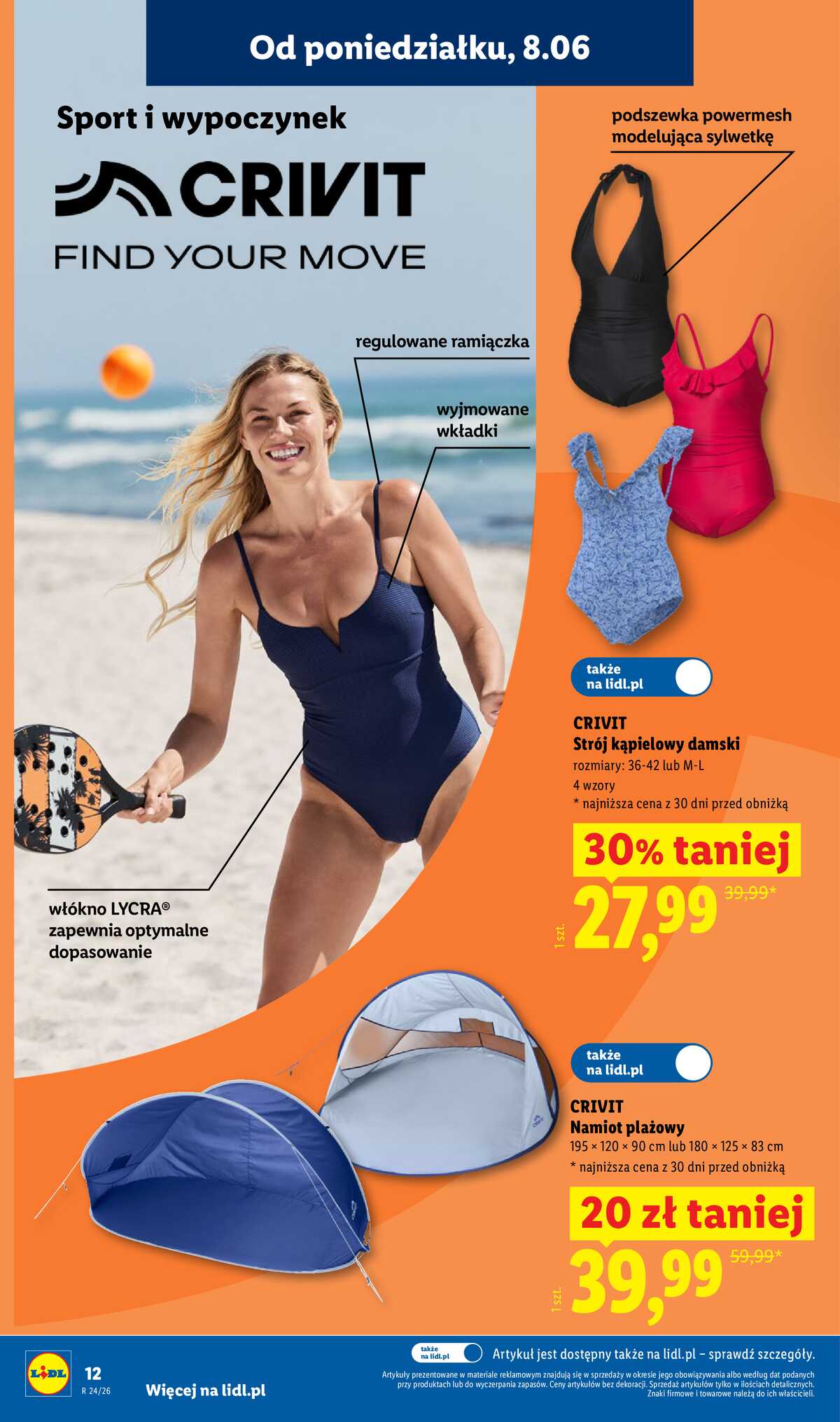 Leták Lidl Polsko 8.6.-13.6.2026 - Katalog platný od 8.06 strana 12