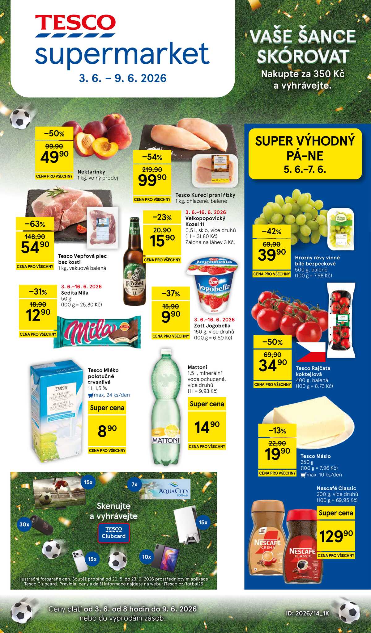 Tesco supermarkety od 3.6. do 9.6.2026 strana 1