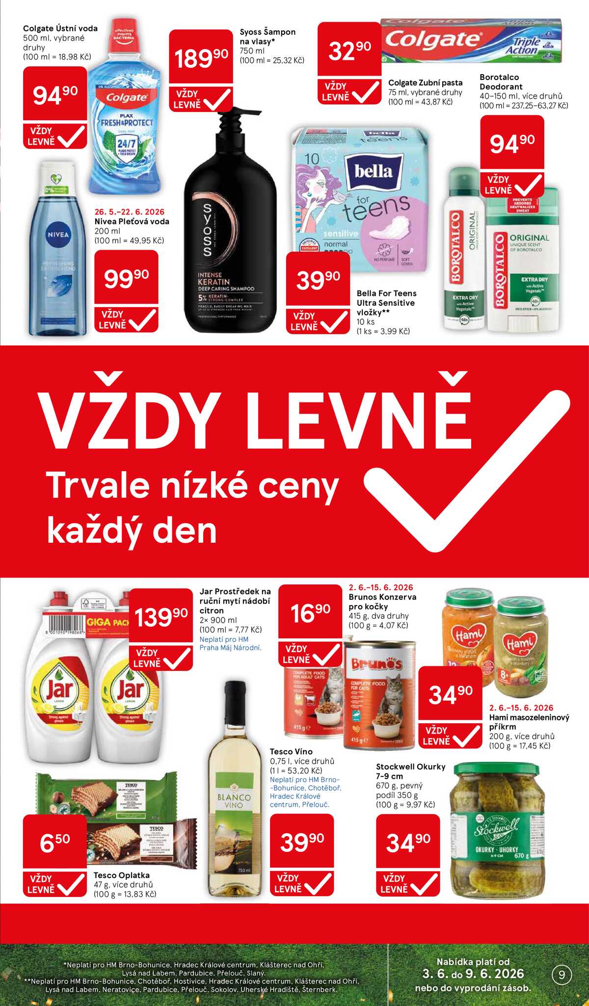 Tesco malé hypermarkety od 3.6. do 9.6.2026 strana 9
