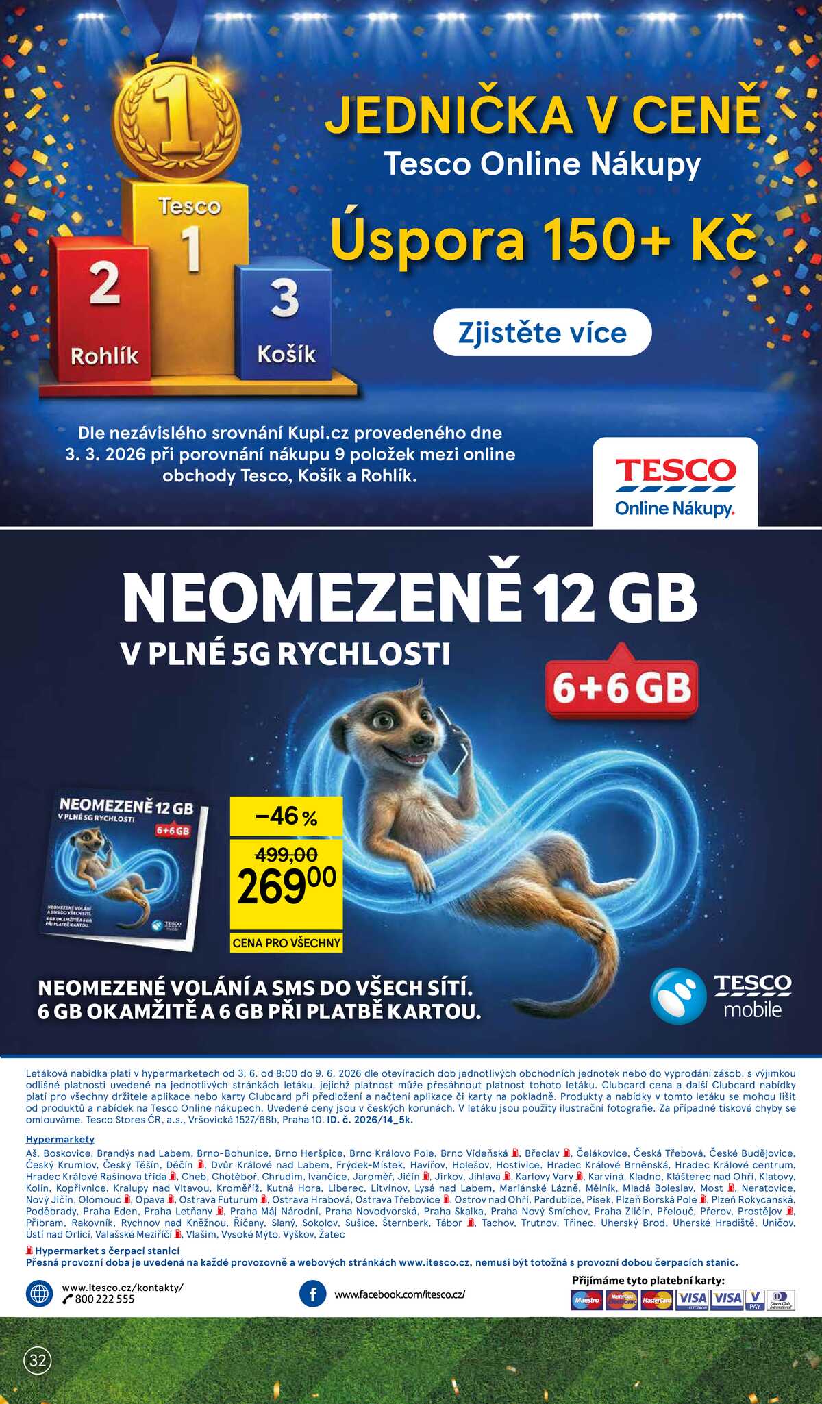 Tesco malé hypermarkety od 3.6. do 9.6.2026 strana 32