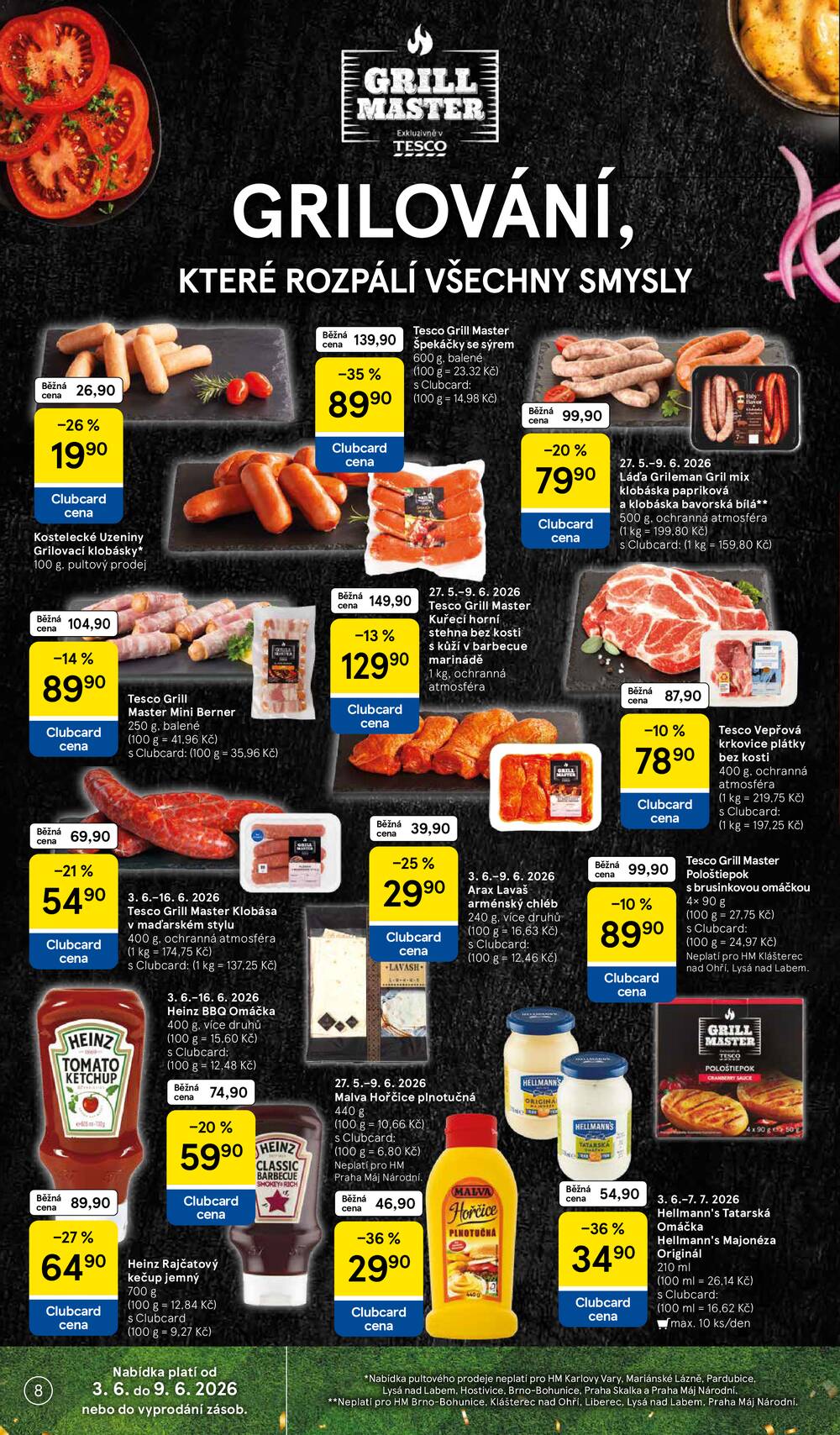 Tesco malé hypermarkety od 3.6. do 9.6.2026