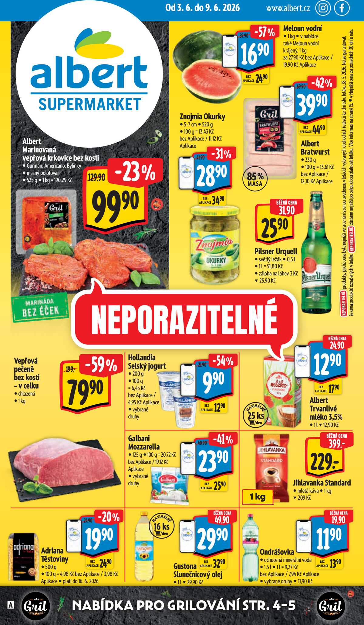 Albert Supermarket od 3.6. do 9.6.2026 strana 1
