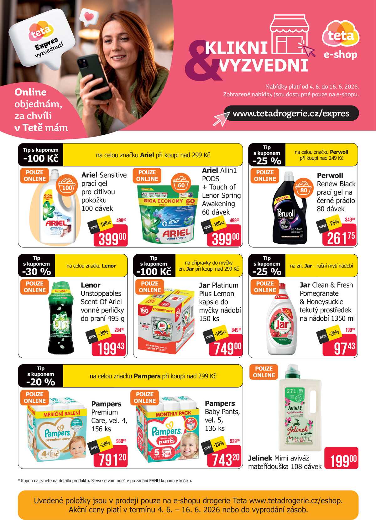 Teta drogerie eshop od 4.6. do 16.6.2026 strana 1