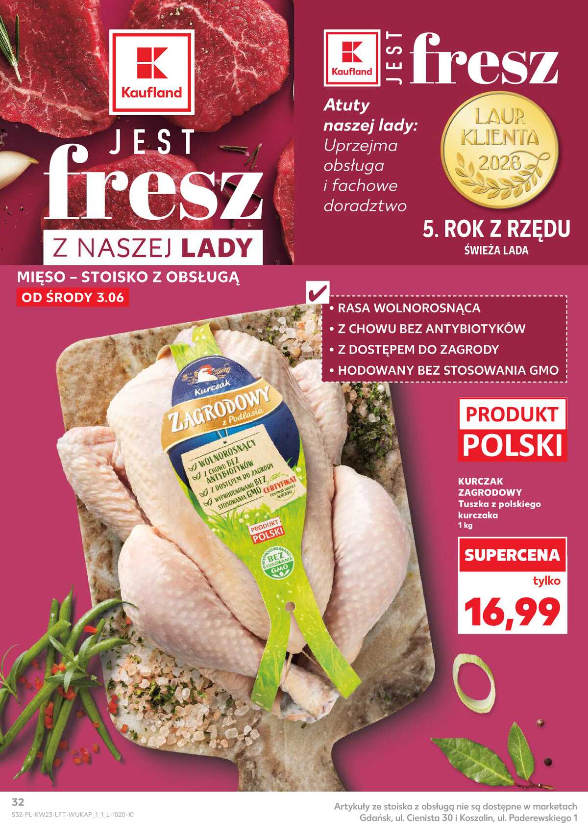 Leták Kaufland Polsko 3.6.-10.6.2026 - Noviny týdne strana 32