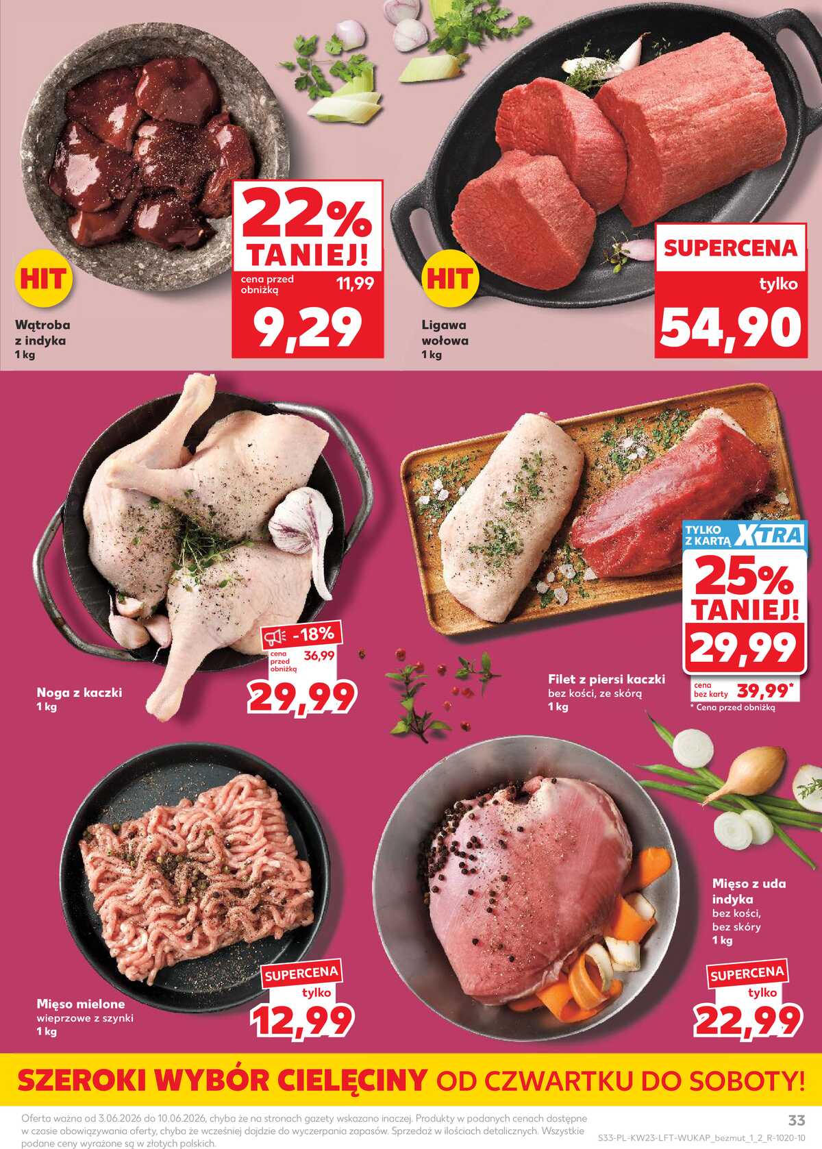 Leták Kaufland Polsko 3.6.-10.6.2026 - Noviny týdne strana 33