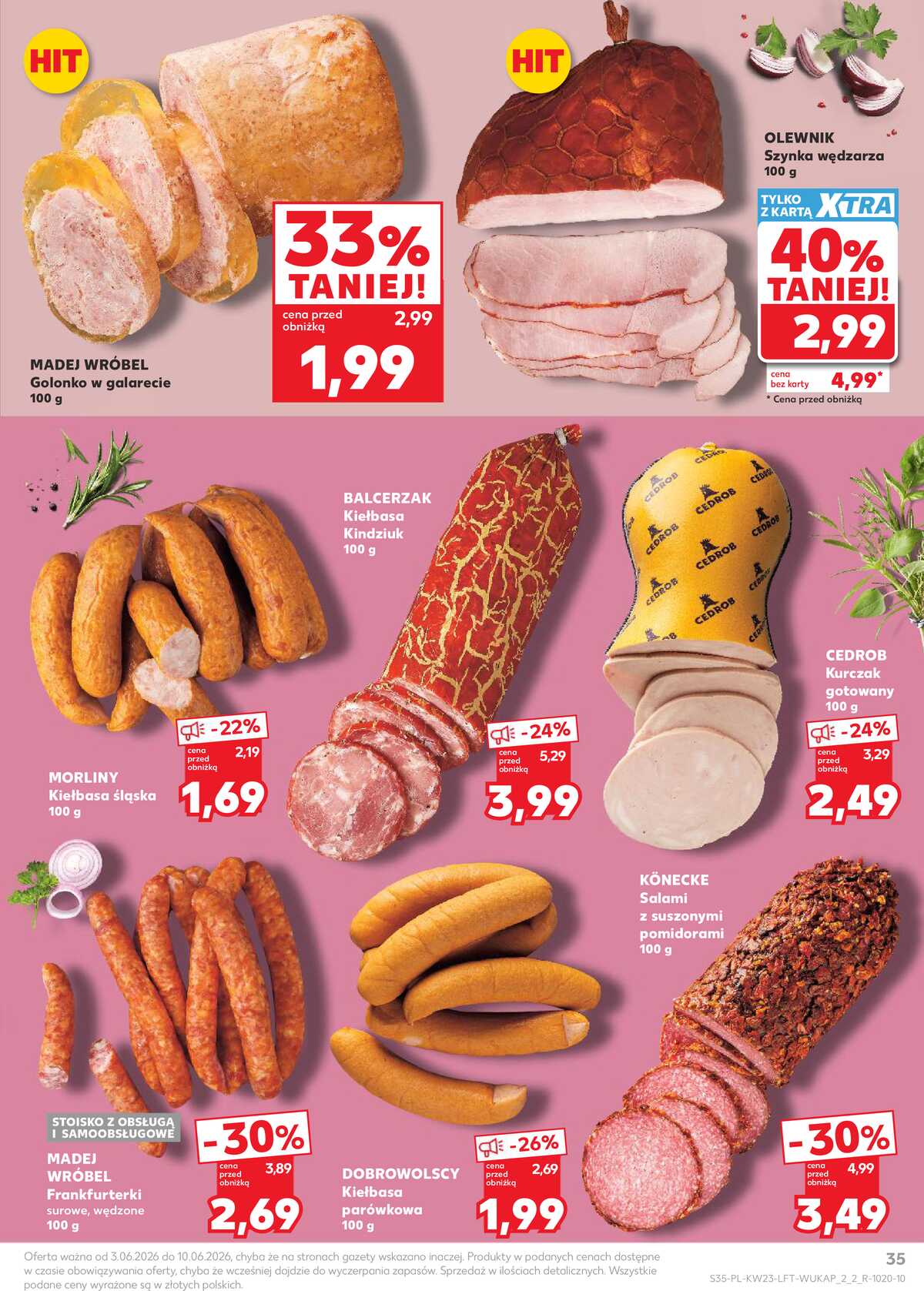 Leták Kaufland Polsko 3.6.-10.6.2026 - Noviny týdne strana 35