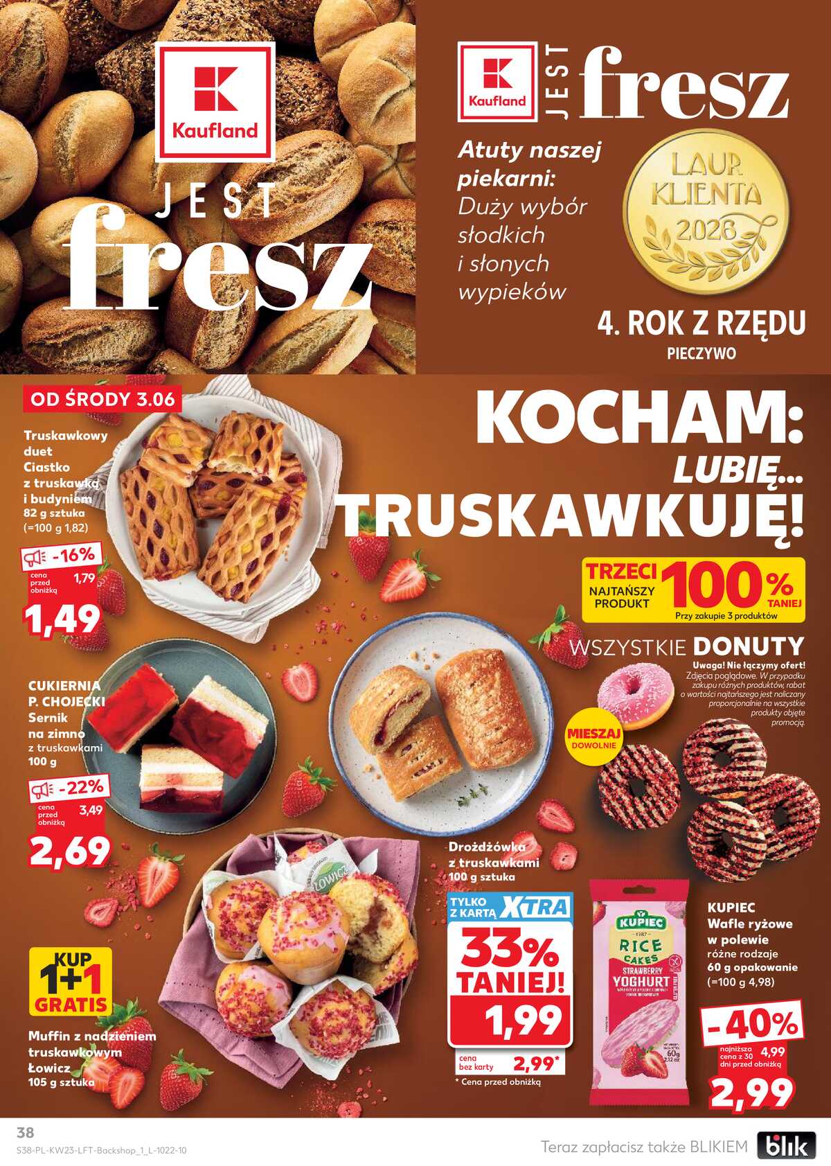 Leták Kaufland Polsko 3.6.-10.6.2026 - Noviny týdne strana 38