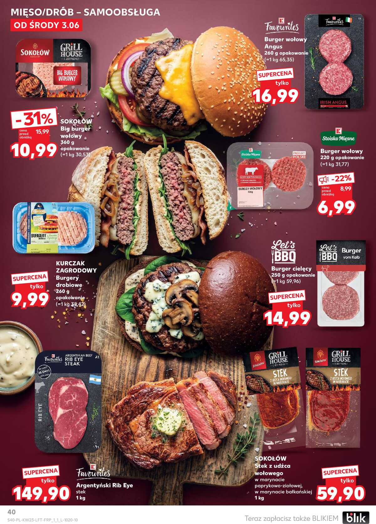 Leták Kaufland Polsko 3.6.-10.6.2026 - Noviny týdne strana 40