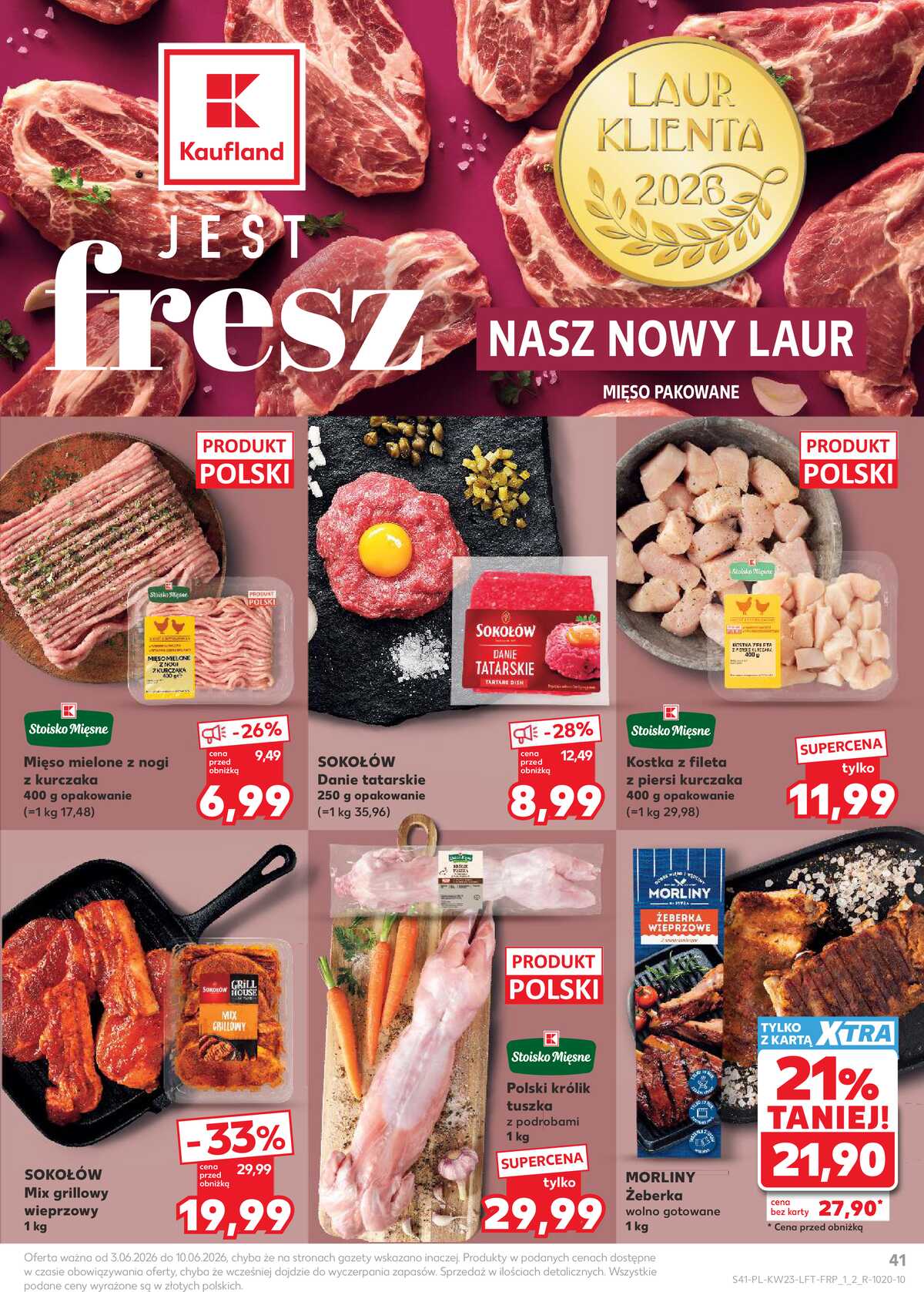 Leták Kaufland Polsko 3.6.-10.6.2026 - Noviny týdne strana 41