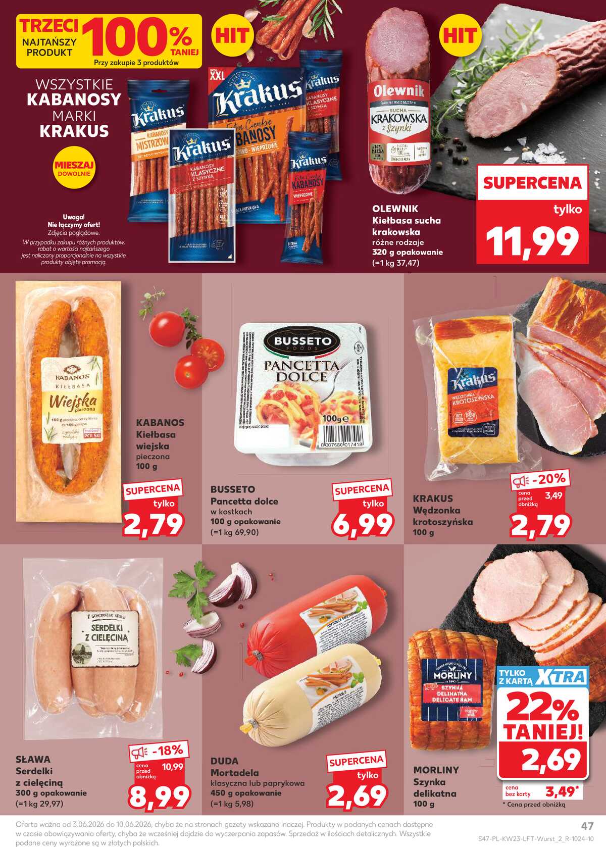 Leták Kaufland Polsko 3.6.-10.6.2026 - Noviny týdne strana 47