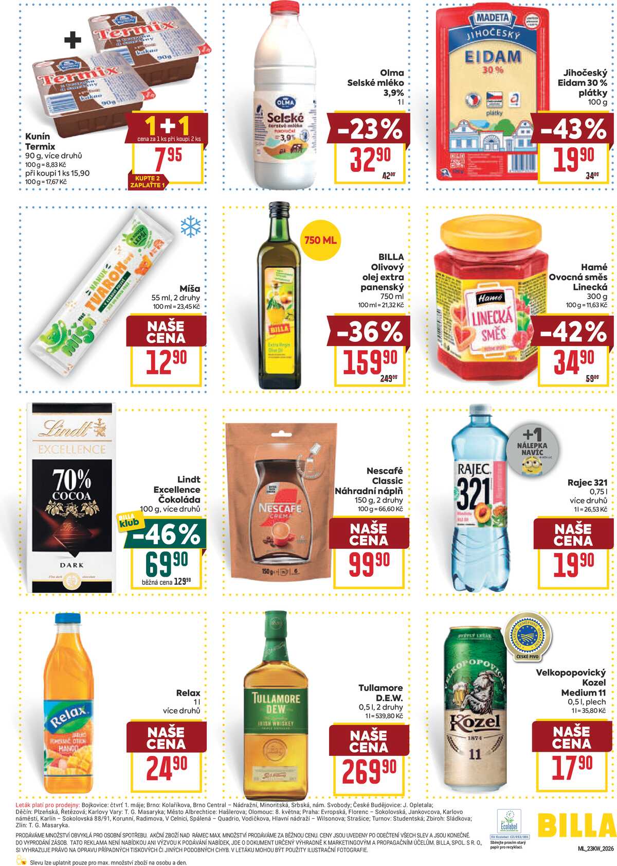 BILLA malý leták od 3.6. do 9.6.2026 strana 3