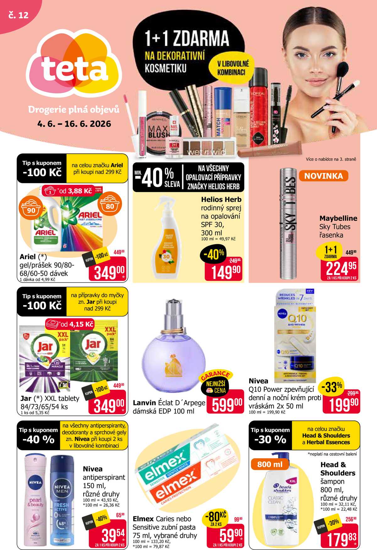 Teta drogerie  od 4.6. do 16.6.2026 strana 1