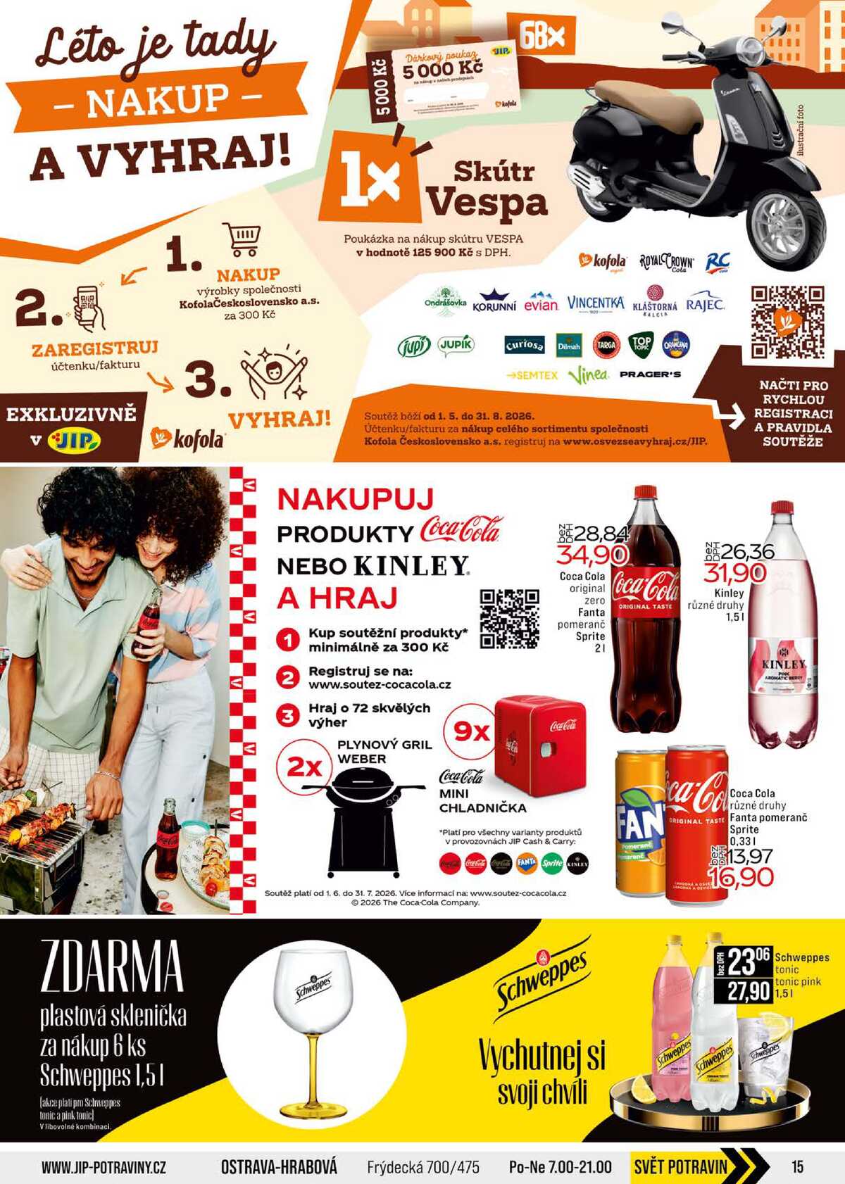 JIP Cash & Carry Brno, Praha, Ostrava, Jilemnice, Pardubice, Ostrava, Karlovy Vary, Olomouc a Zlín od 3.6. do 9.6.2026 strana 15
