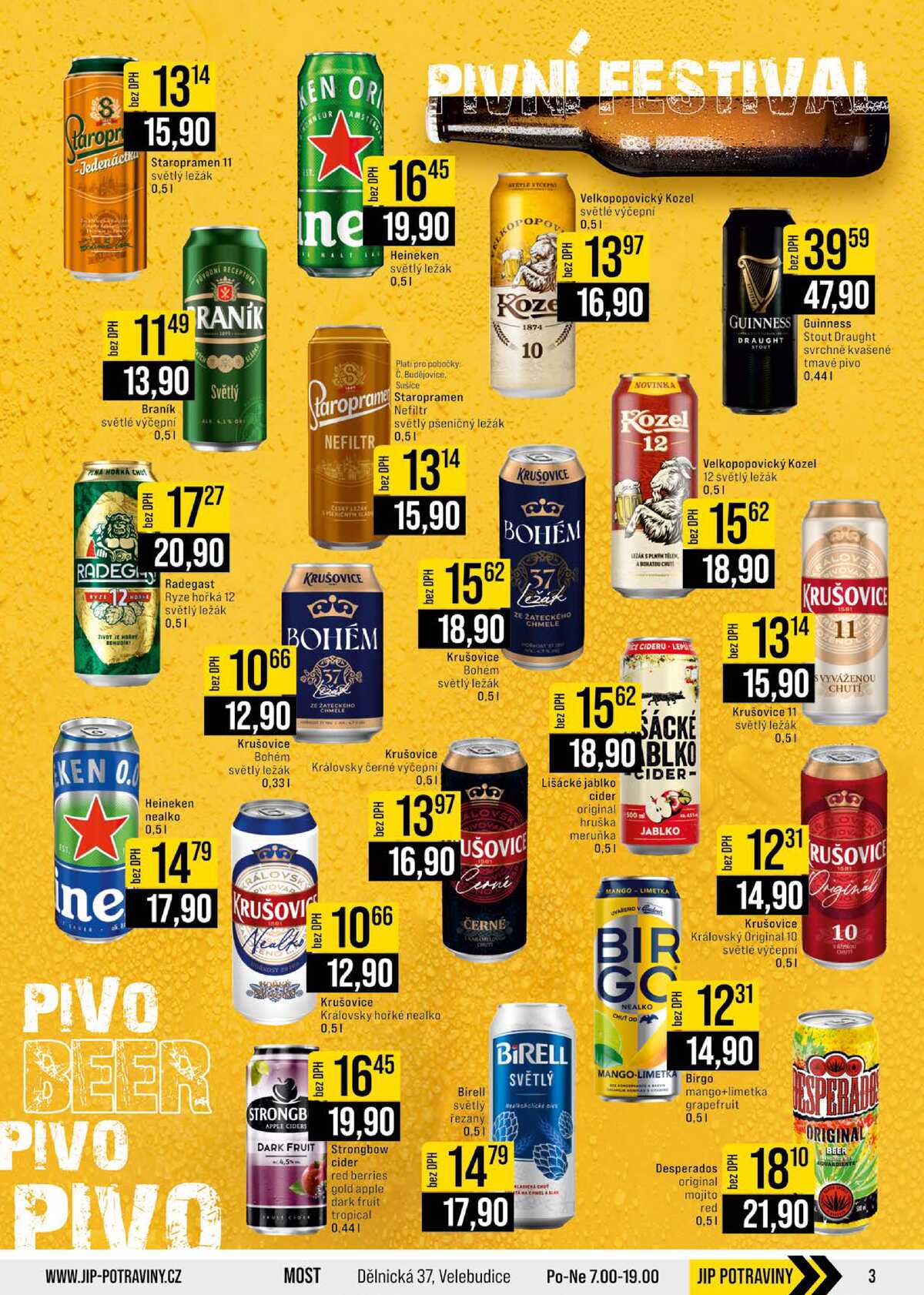 JIP Cash & Carry České Budějovice, Most, Náchod, Polička, Sušice a Svoboda nad Úpou od 3.6. do 9.6.2026 strana 3