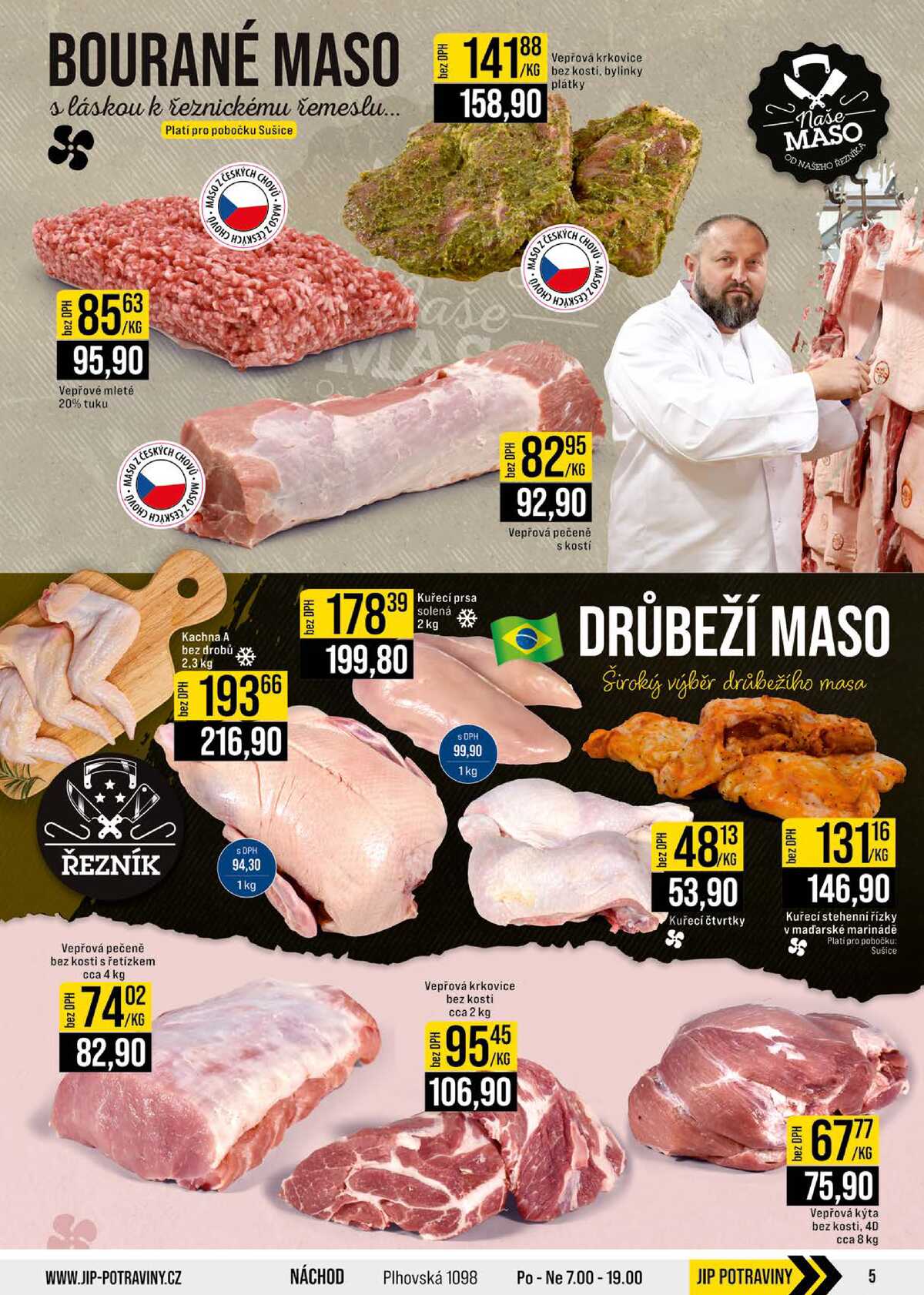 JIP Cash & Carry České Budějovice, Most, Náchod, Polička, Sušice a Svoboda nad Úpou od 3.6. do 9.6.2026 strana 5