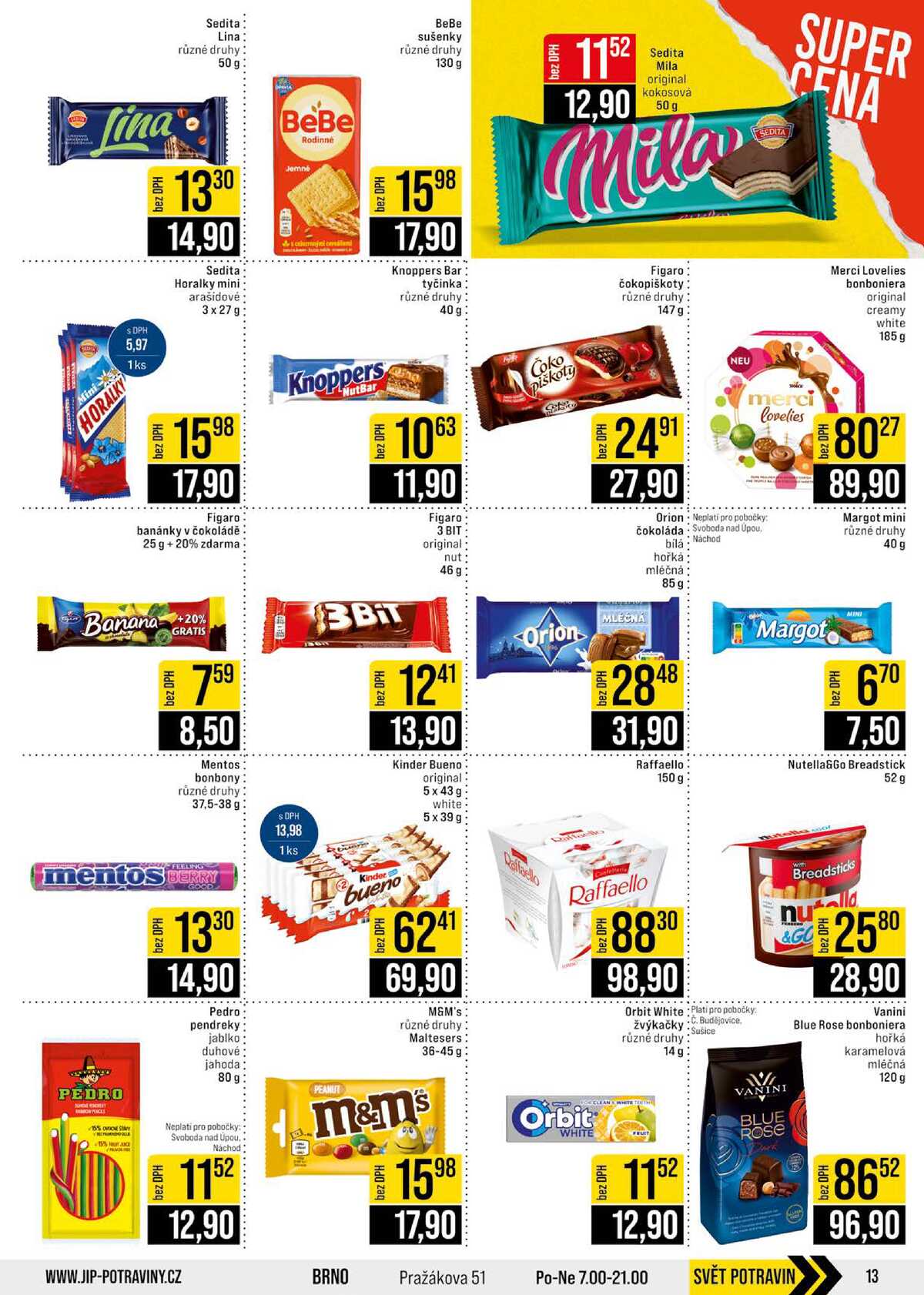 JIP Cash & Carry České Budějovice, Most, Náchod, Polička, Sušice a Svoboda nad Úpou od 3.6. do 9.6.2026 strana 13