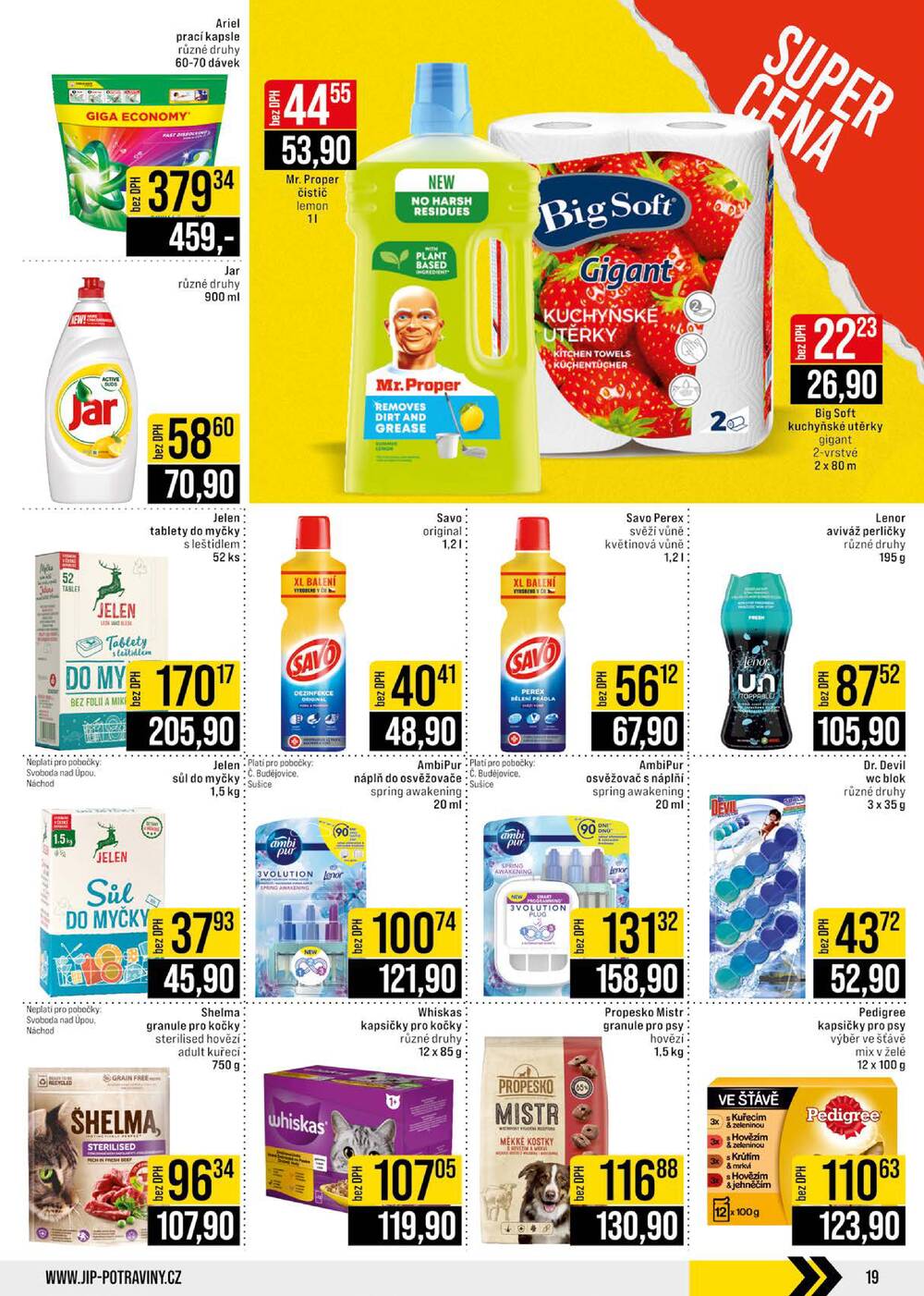 Leták JIP - JIP Cash & Carry České Budějovice, Most, Náchod, Polička, Sušice a Svoboda nad Úpou od 3.6. do 9.6.2026 - strana 19 Leták JIP - JIP Cash & Carry České Budějovice, Most, Náchod, Polička, Sušice a Svoboda nad Úpou od 3.6. do 9.6.2026 - strana 19