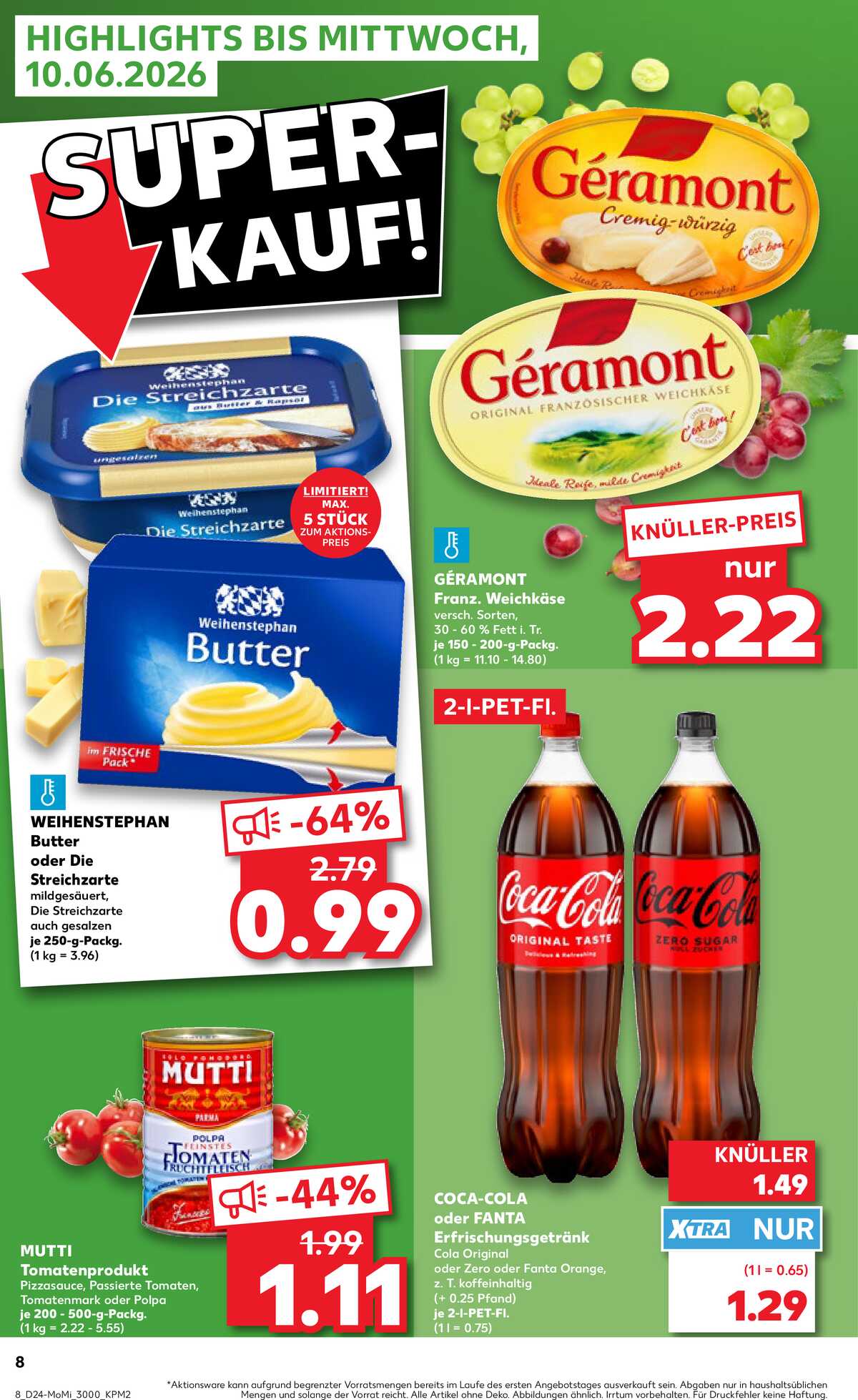 Leták Kaufland Německo 8.6.-10.6.2026 strana 8