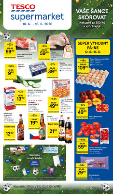 Tesco supermarkety od 10.6. do 16.6.2026
