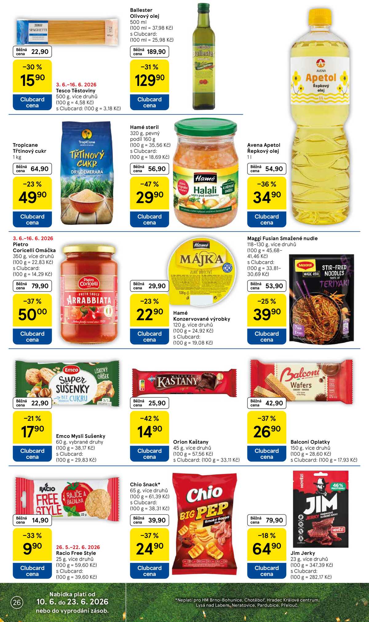 Tesco malé hypermarkety od 10.6. do 16.6.2026 strana 26
